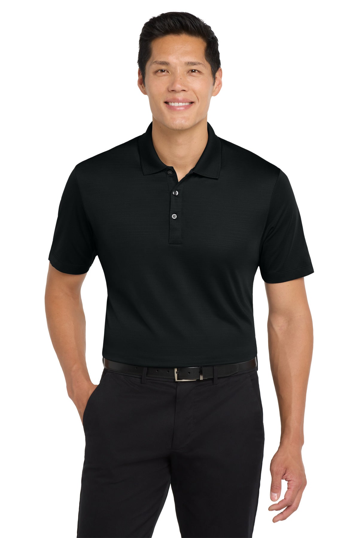 Port Authority  Eclipse Stretch Polo. K587 in Deep Black