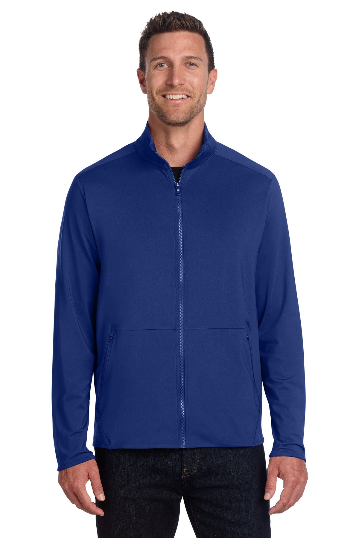 Port Authority Accord Stretch Fleece Full-Zip K595 in Royal