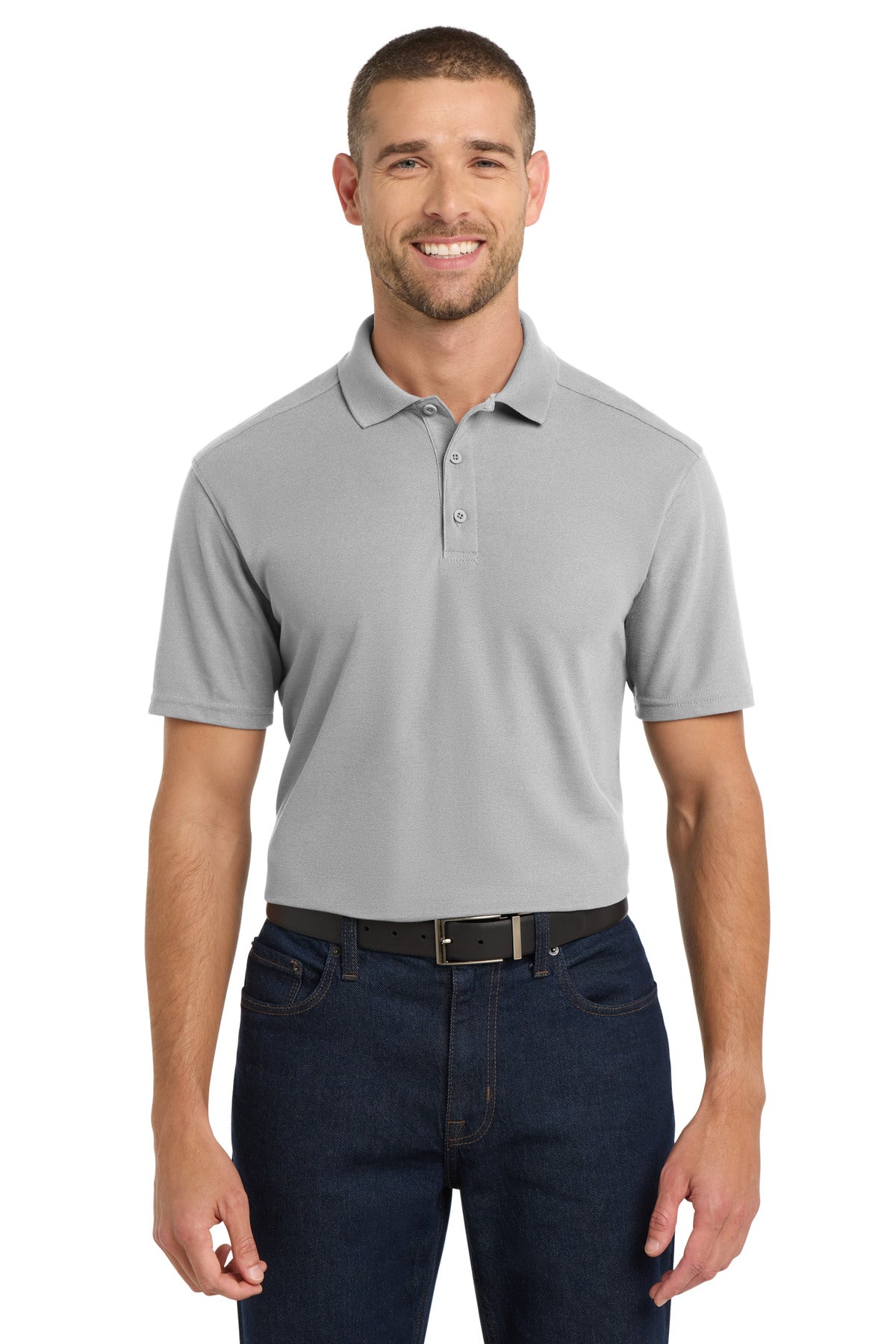 Port Authority  EZPerformance  Pique Polo. K600 in Gusty Grey