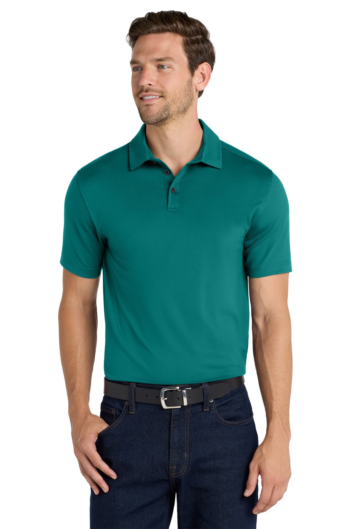 Port Authority  City Stretch Polo K682 in Dark Teal