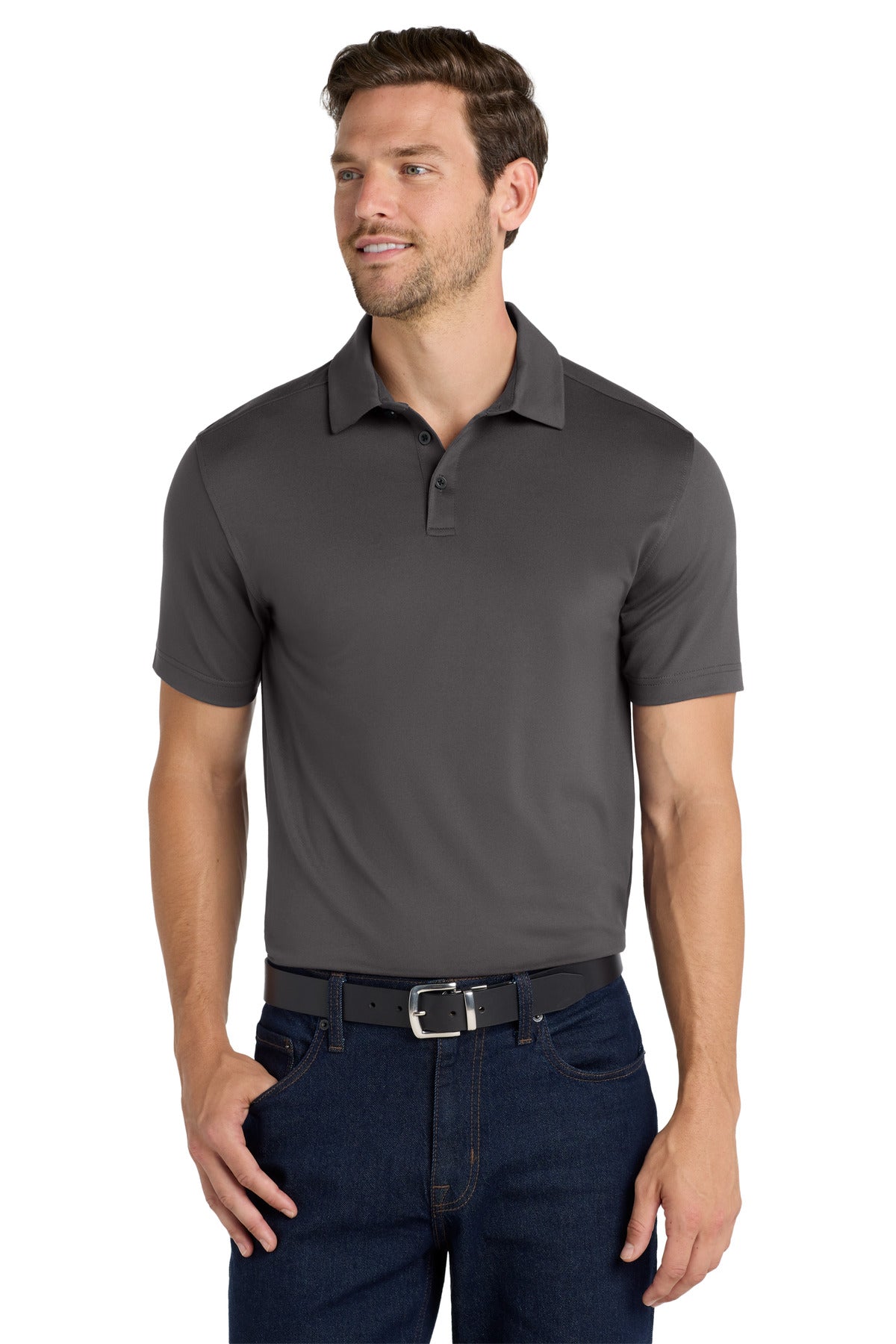 Port Authority  City Stretch Polo K682 in Graphite