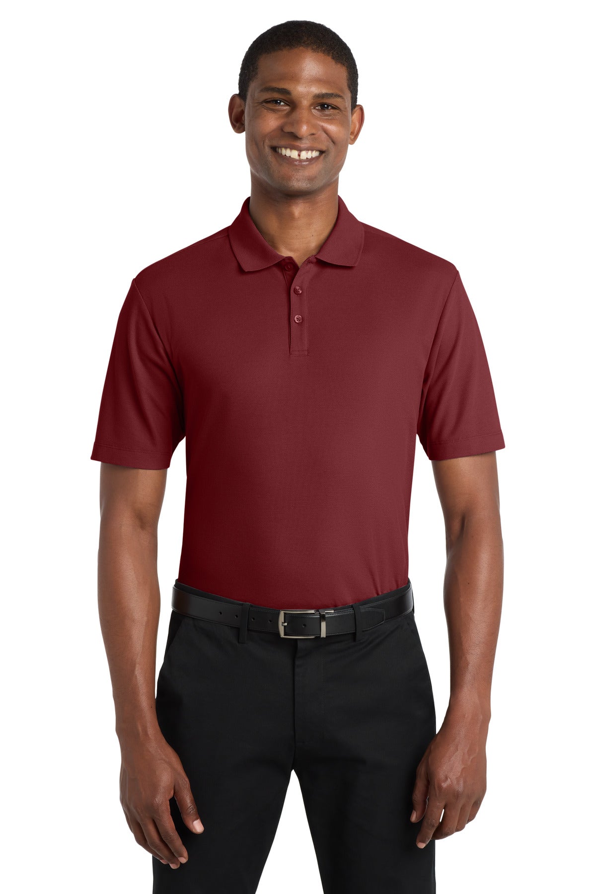 Port Authority  SuperPro React  Polo. K810 in Burgundy