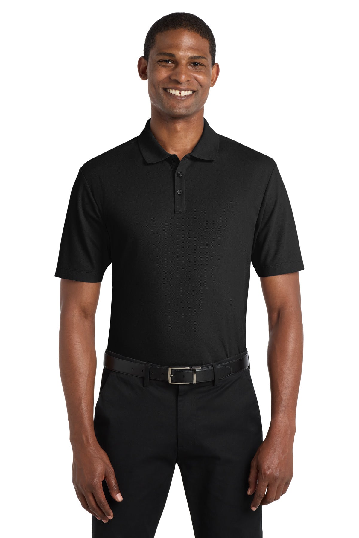 Port Authority  SuperPro React  Polo. K810 in Deep Black