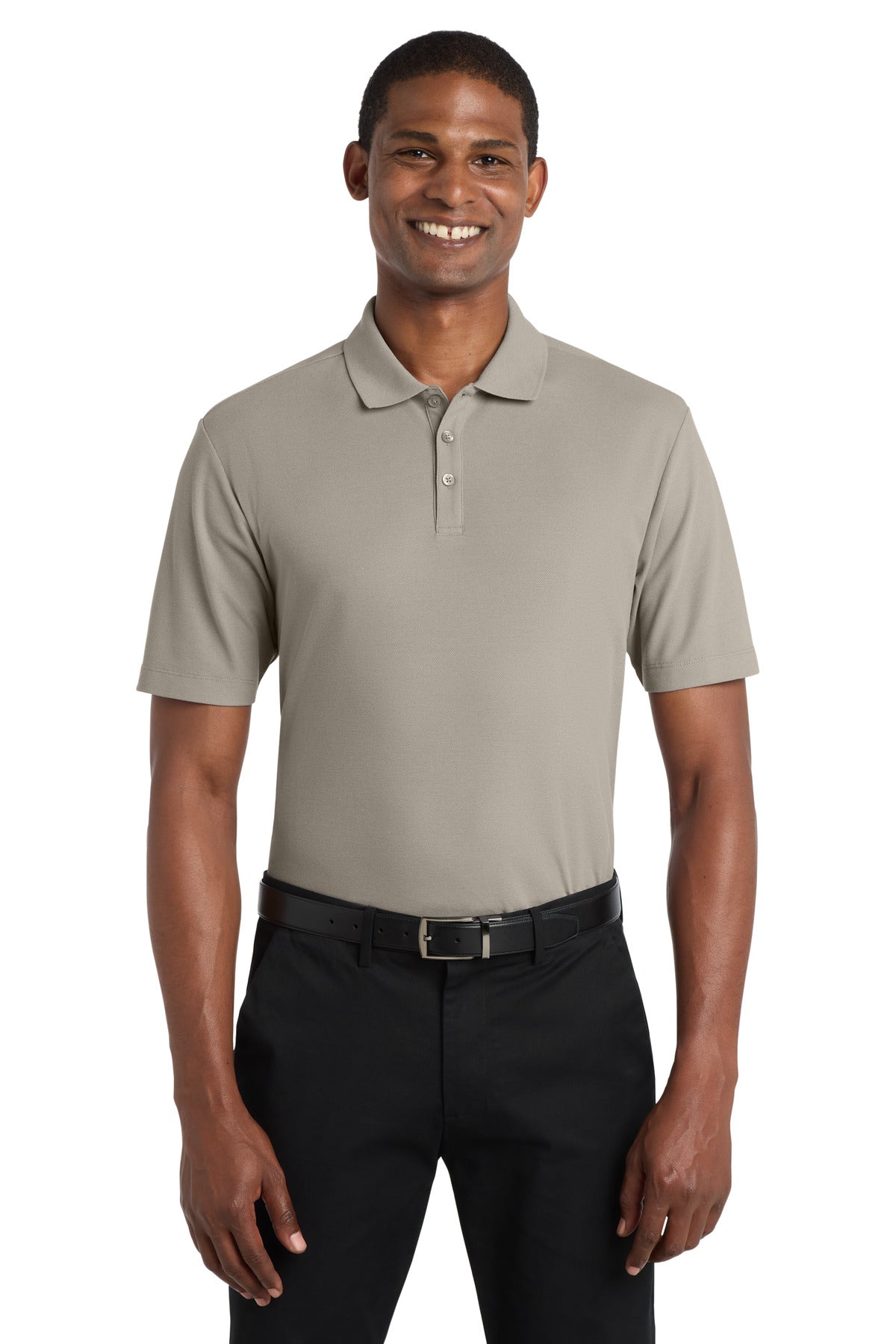 Port Authority  SuperPro React  Polo. K810 in Gusty Grey