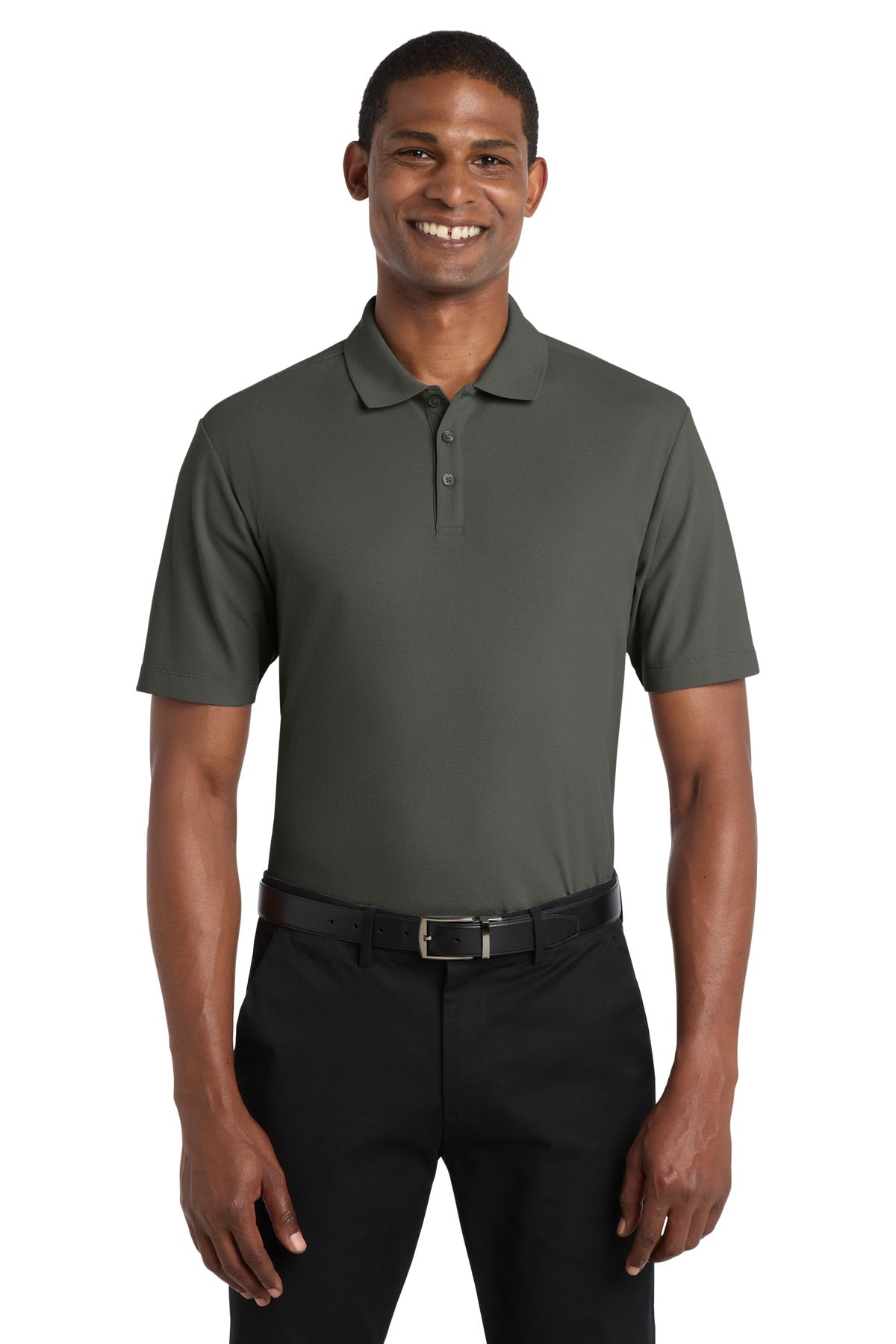 Port Authority  SuperPro React  Polo. K810 in Storm Grey