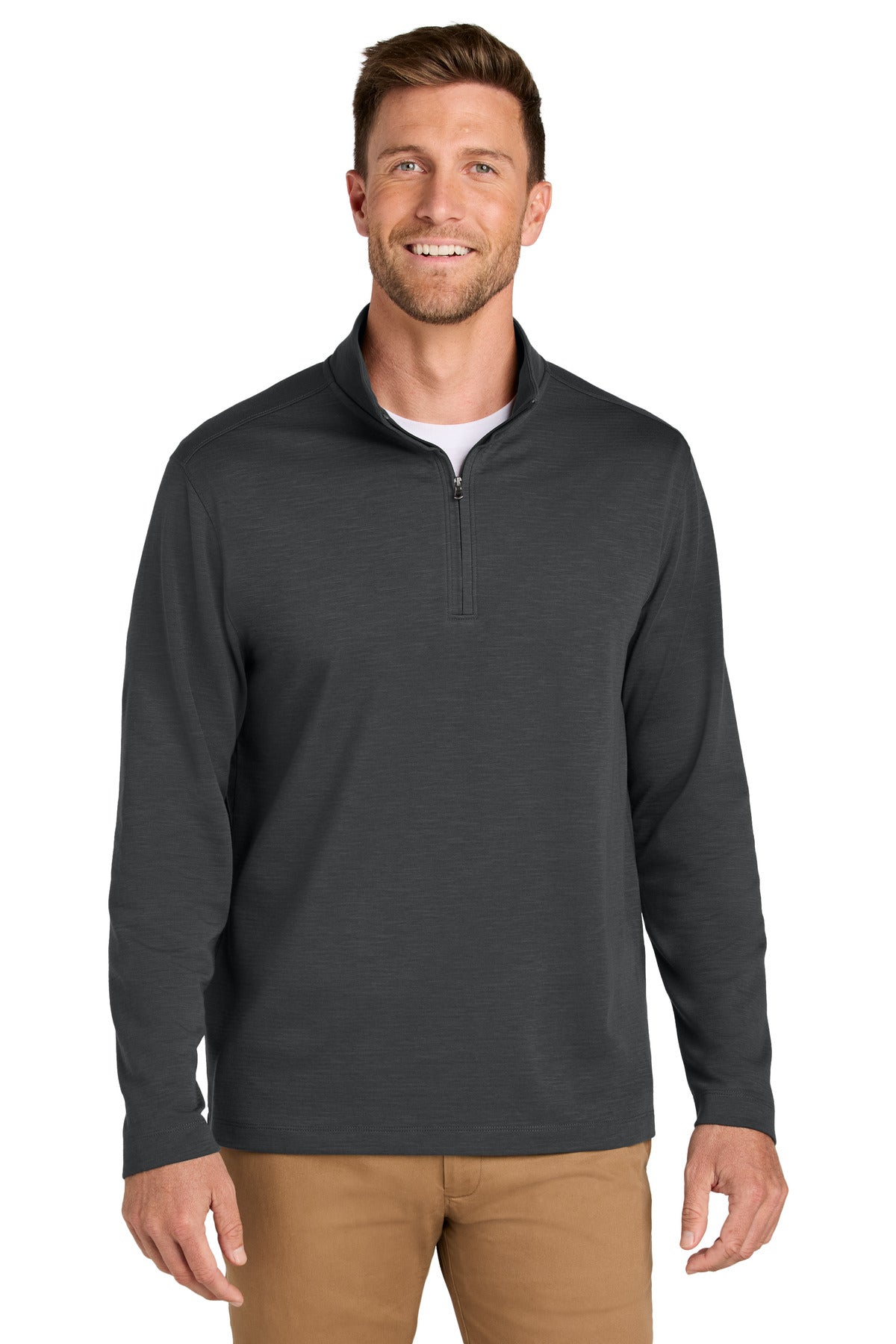 Port Authority Breakwater 1/4-Zip Pullover K820 in Grey Steel