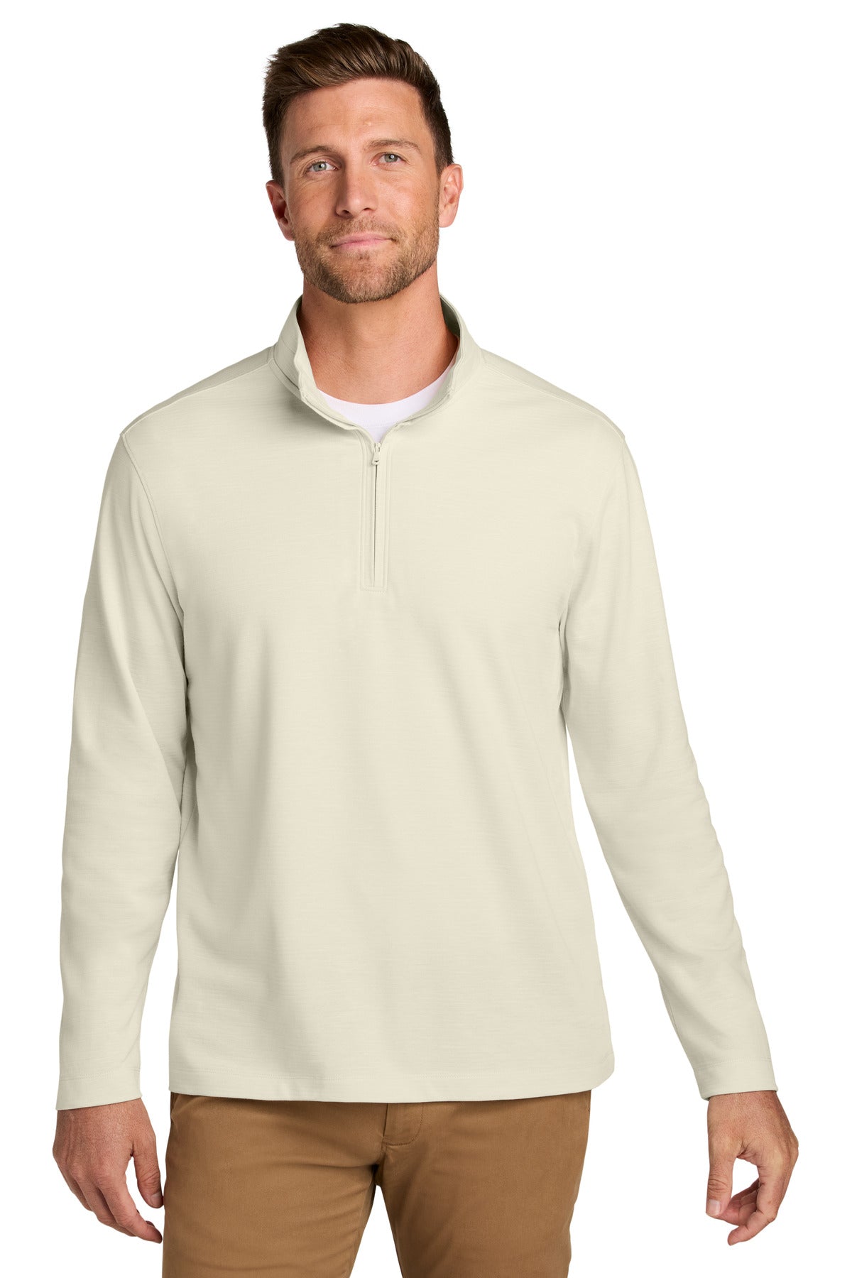 Port Authority Breakwater 1/4-Zip Pullover K820 in Parchment