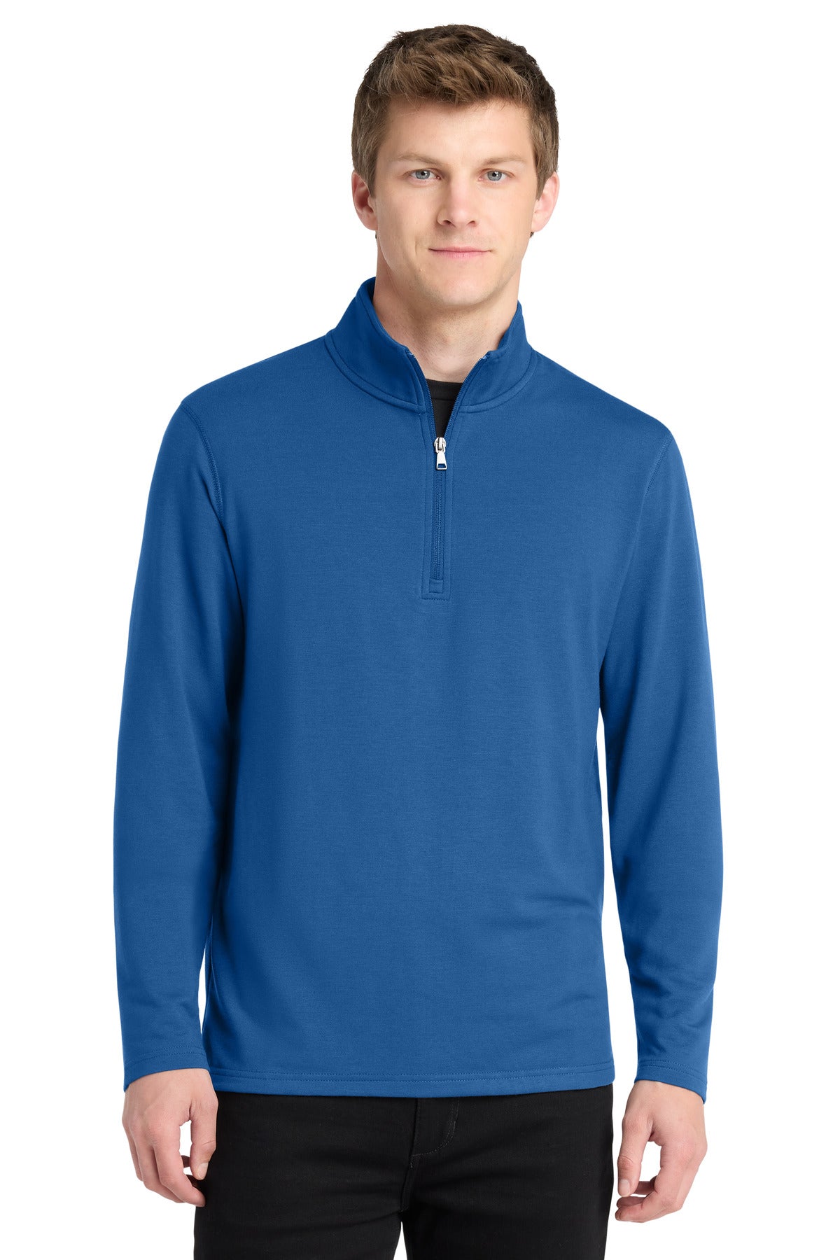 Port Authority Microterry 1/4-Zip Pullover K825 in Aegean Blue