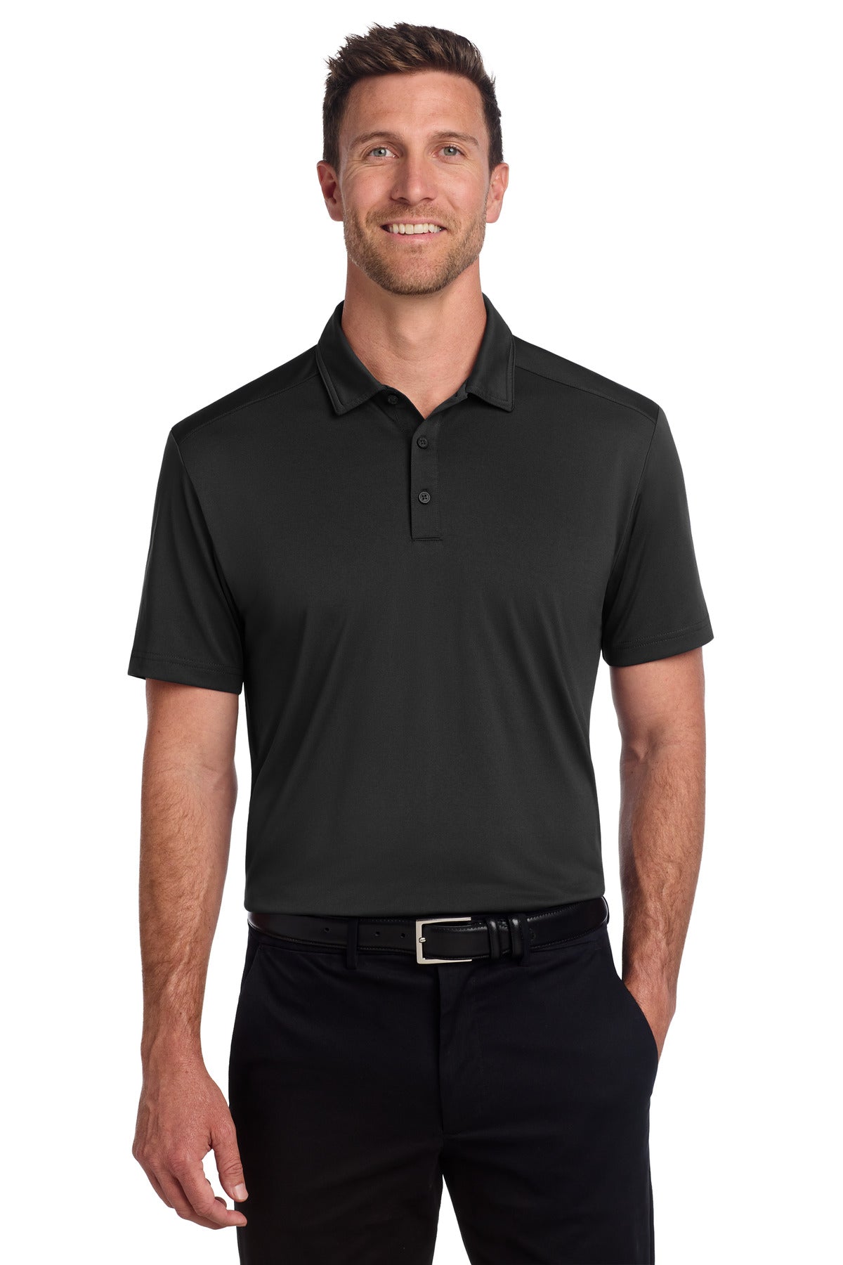 Port Authority C-FREE Snag-Proof Polo K864 in Deep Black