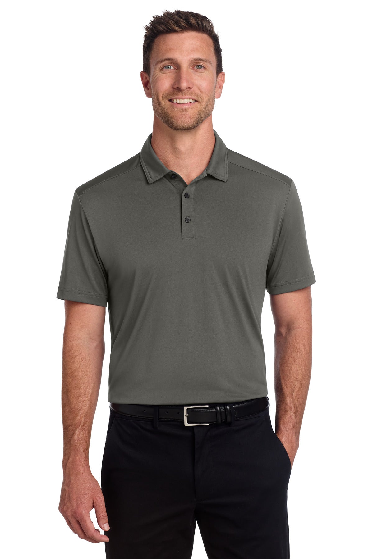 Port Authority C-FREE Snag-Proof Polo K864 in Grey Steel