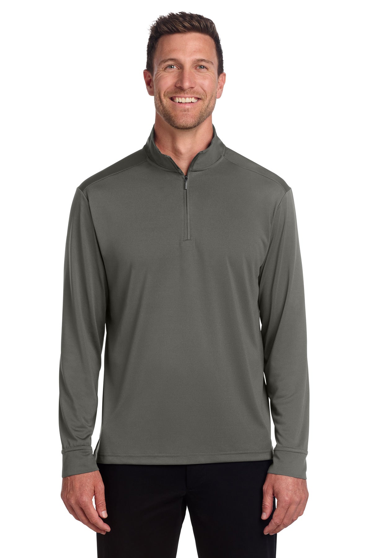 Port Authority C-FREE Snag-Proof 1/4-Zip K865 in Grey Steel