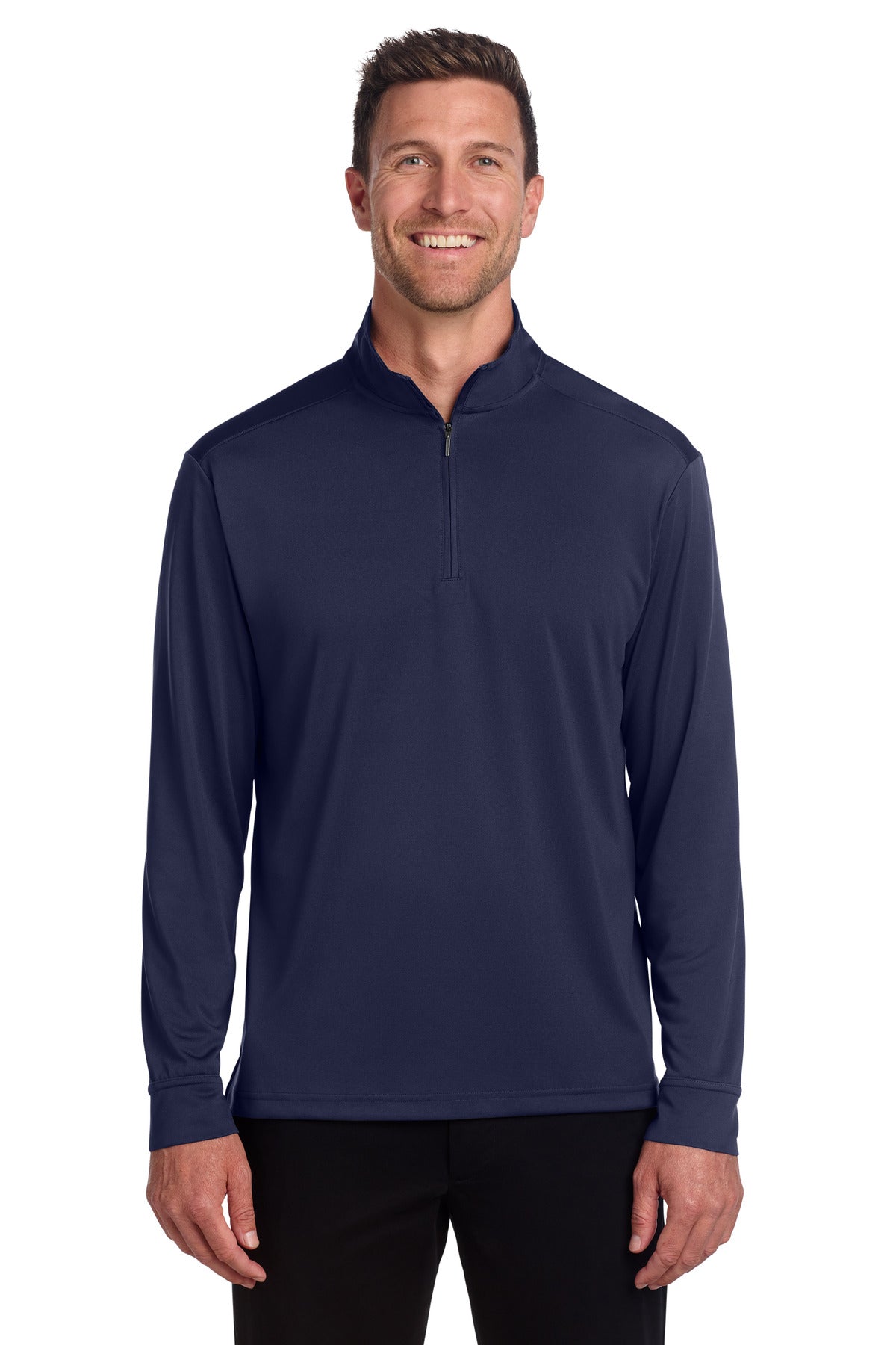 Port Authority C-FREE Snag-Proof 1/4-Zip K865 in True Navy