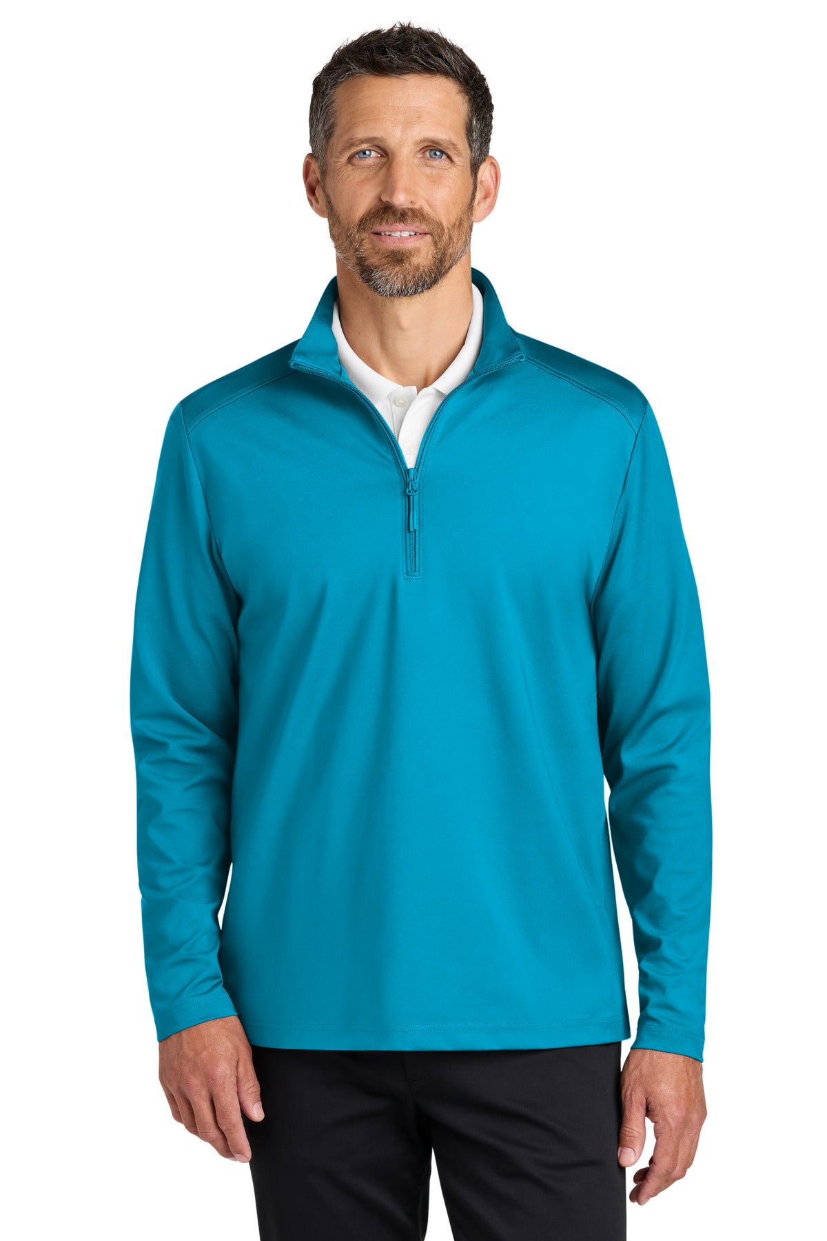 Port Authority C-FREE Double Knit 1/4-Zip K880 in Parcel Blue