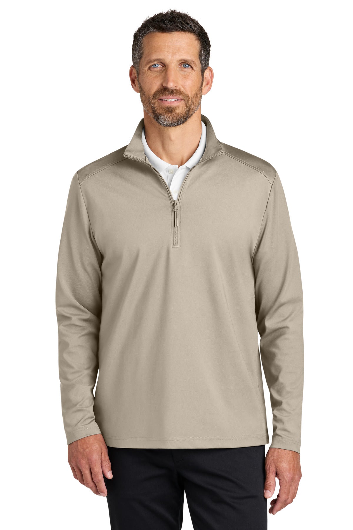 Port Authority C-FREE Double Knit 1/4-Zip K880 in Sahara