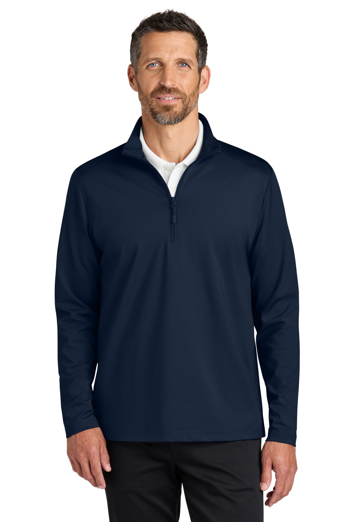 Port Authority C-FREE Double Knit 1/4-Zip K880 in True Navy