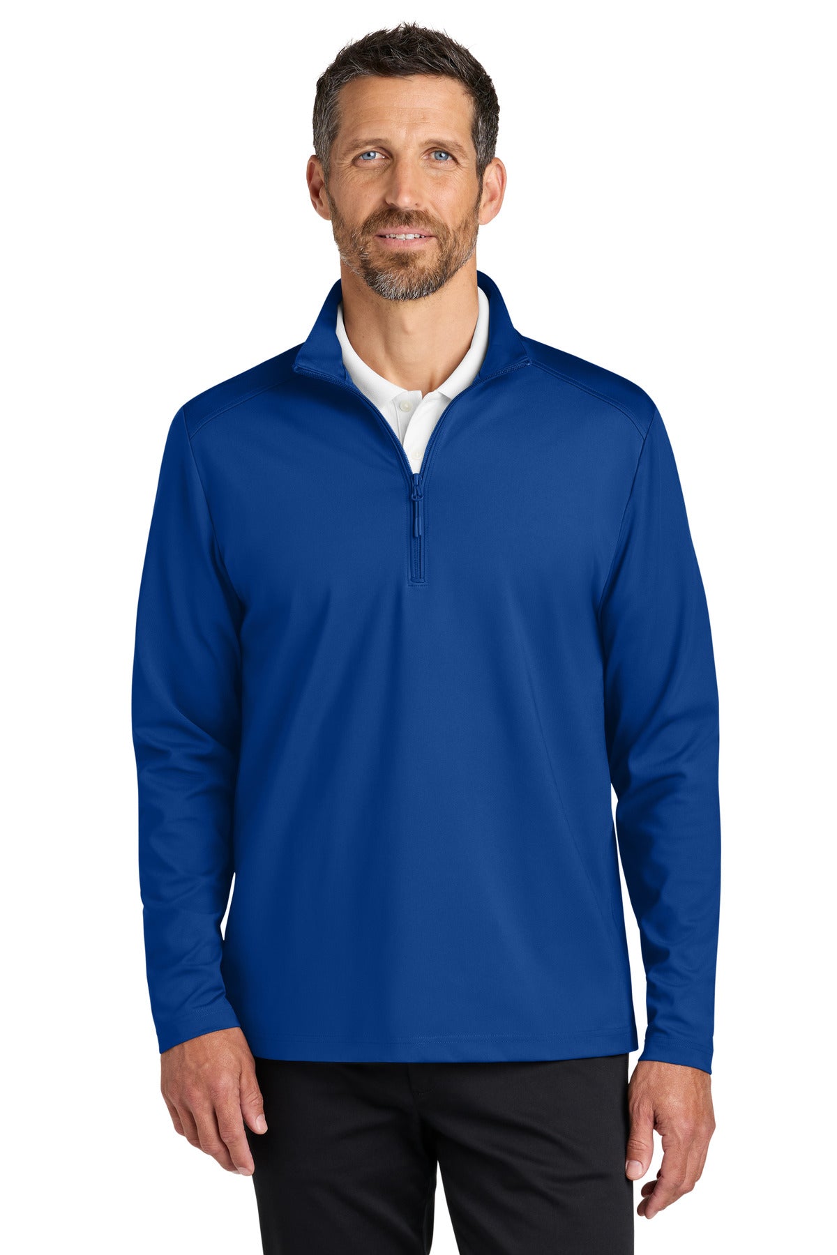 Port Authority C-FREE Double Knit 1/4-Zip K880 in True Royal
