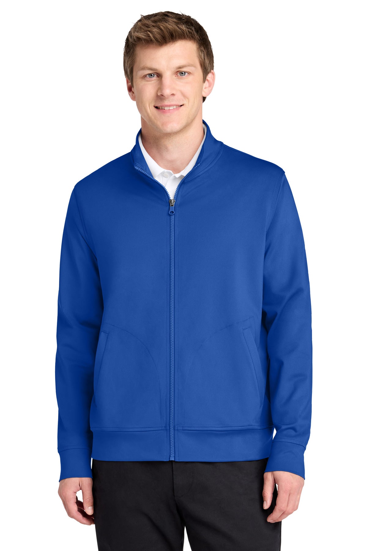 Port Authority C-FREE Double Knit Full-Zip K881 in True Royal