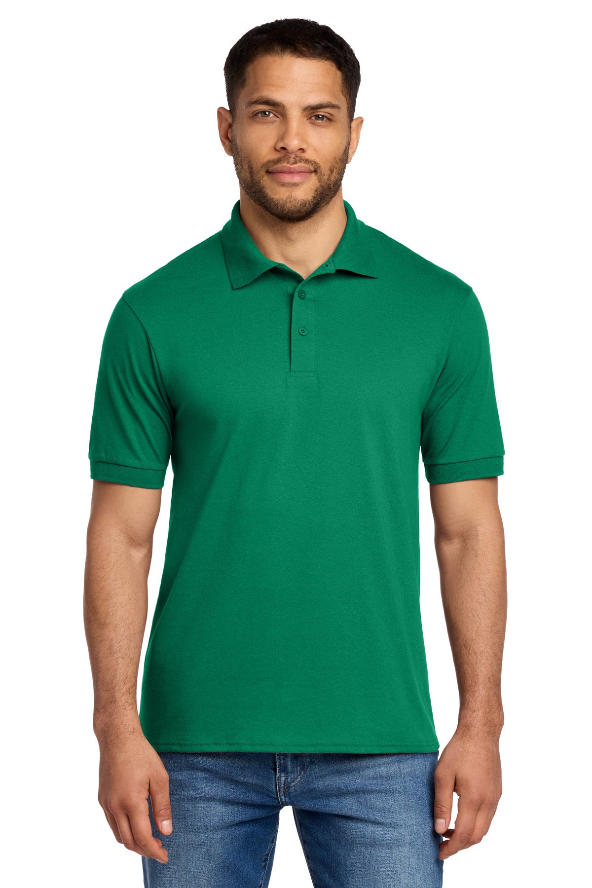 Port & Co Tall Core Blend Jersey Knit Polo. KP55T in Kelly