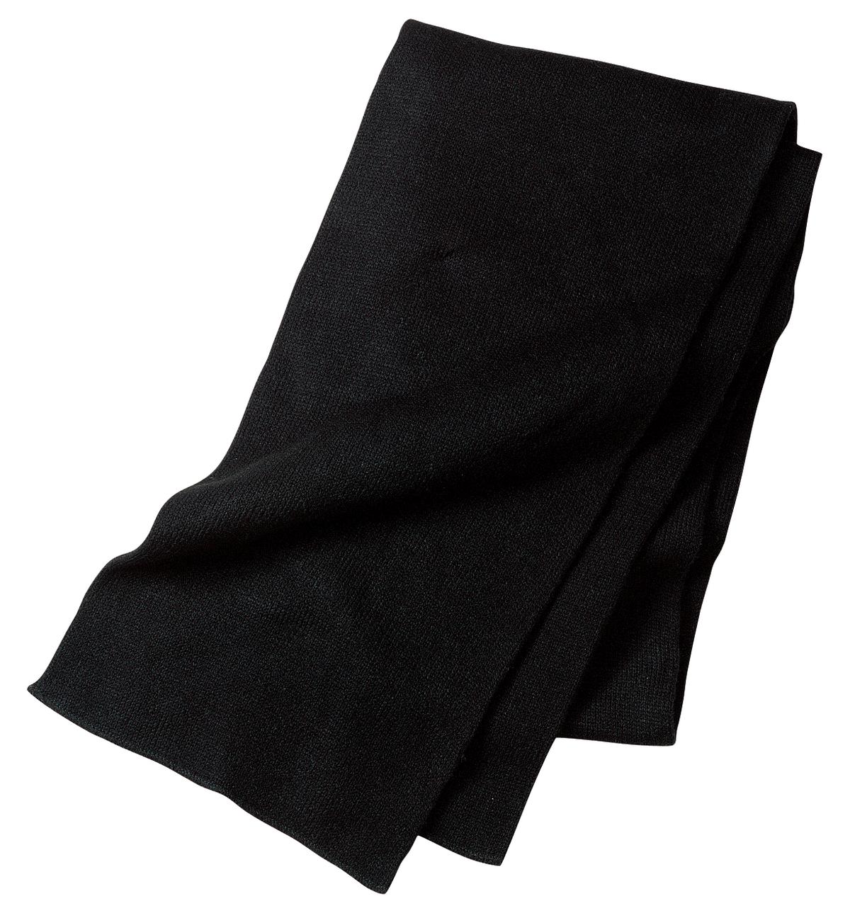 Port Authority Knitted Scarf.  KS01 in Black