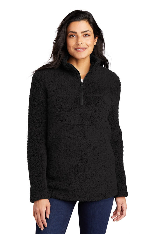 Port Authority Women's Cozy 1/4-Zip Fleece L130 in Black
