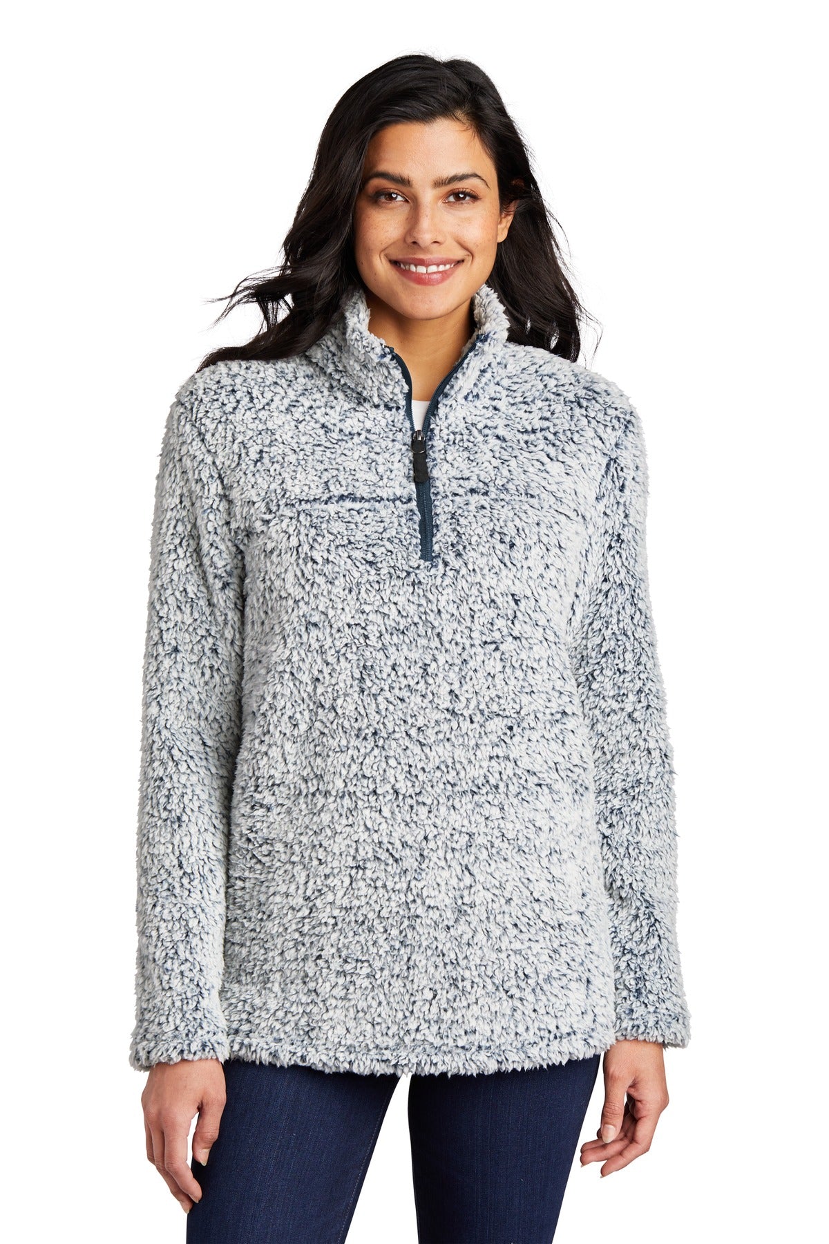 Port Authority Women's Cozy 1/4-Zip Fleece L130 in Navy Heather