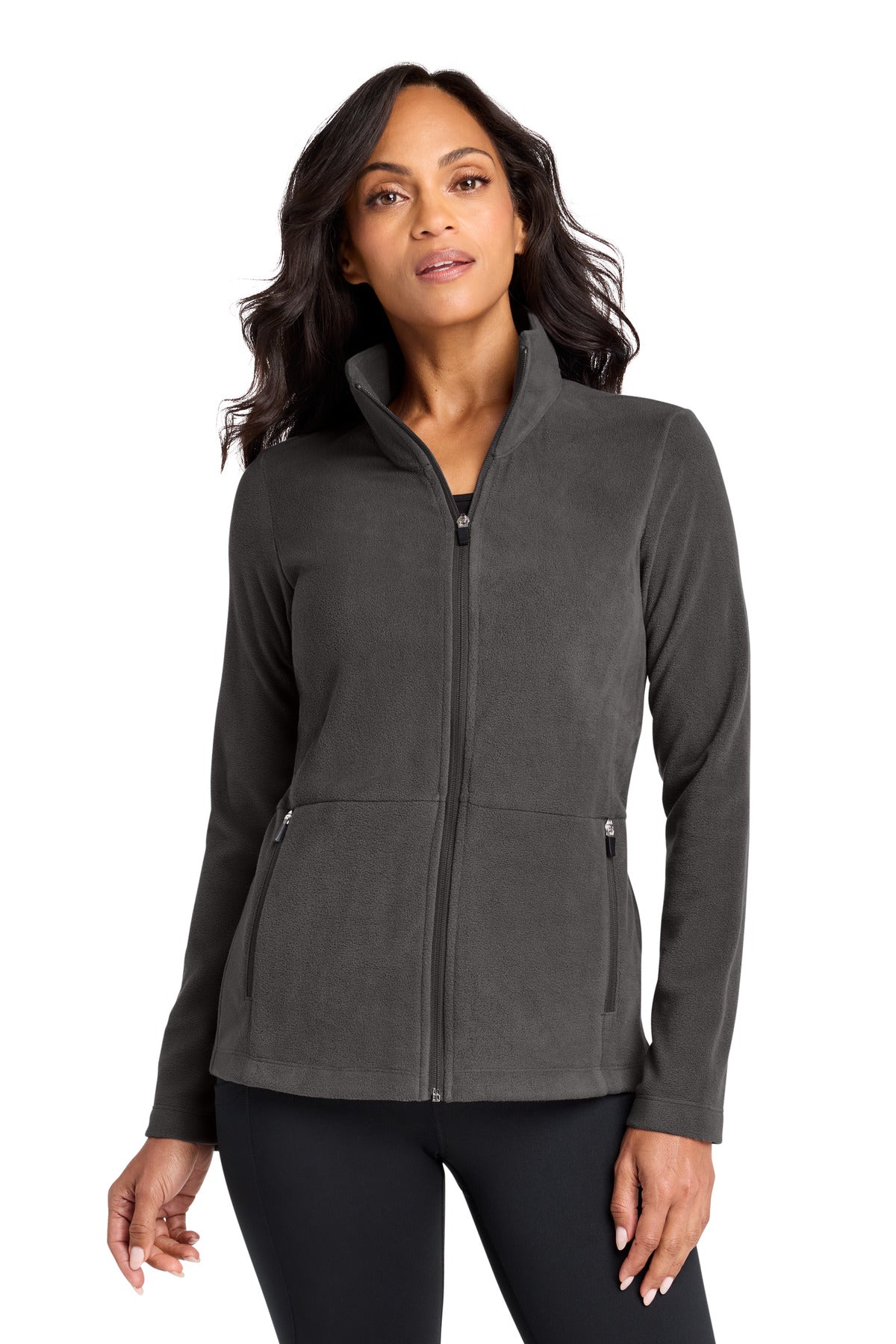 Port Authority Women's Accord Microfleece Jacket L151 in Pewter
