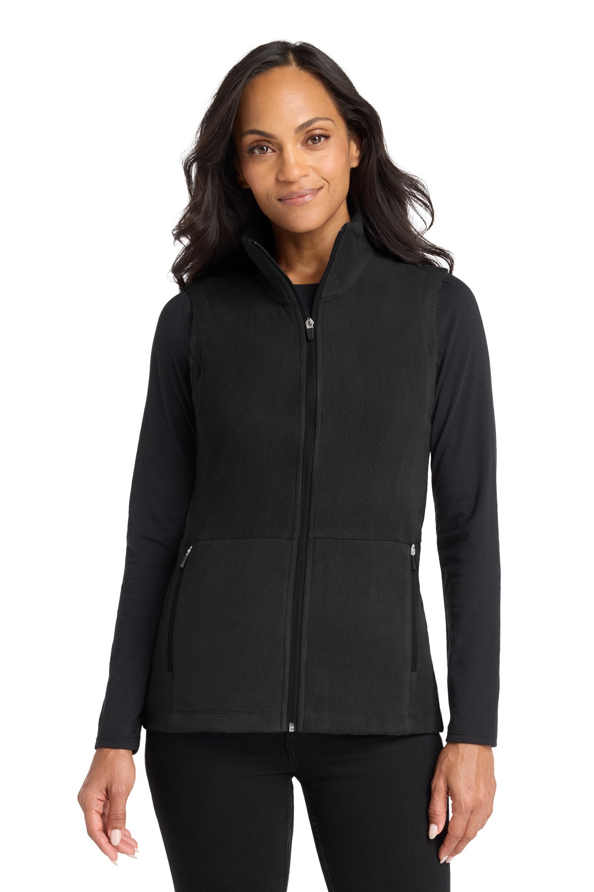 Port Authority Women's Accord Microfleece Vest L152 in Black