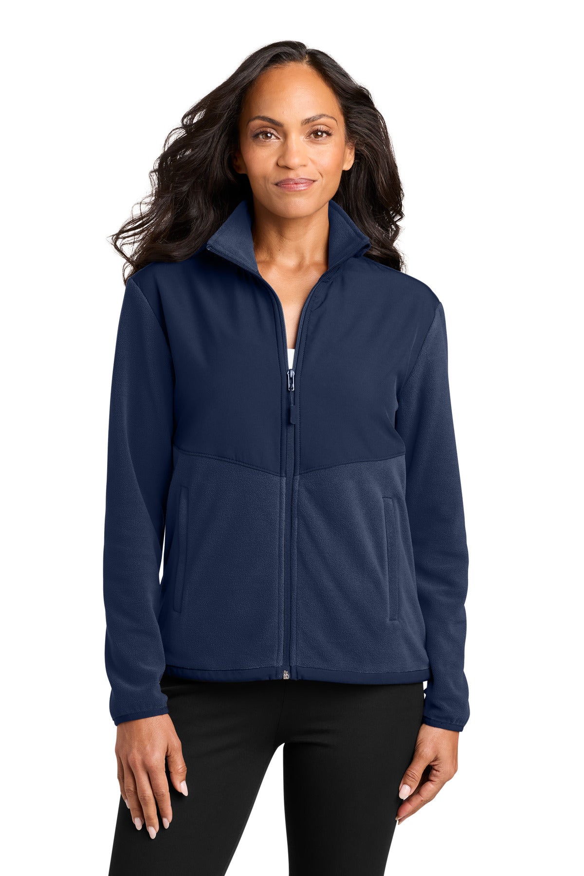 Port Authority Women's Therma-Tek Fleece Jacket L180 in True Navy