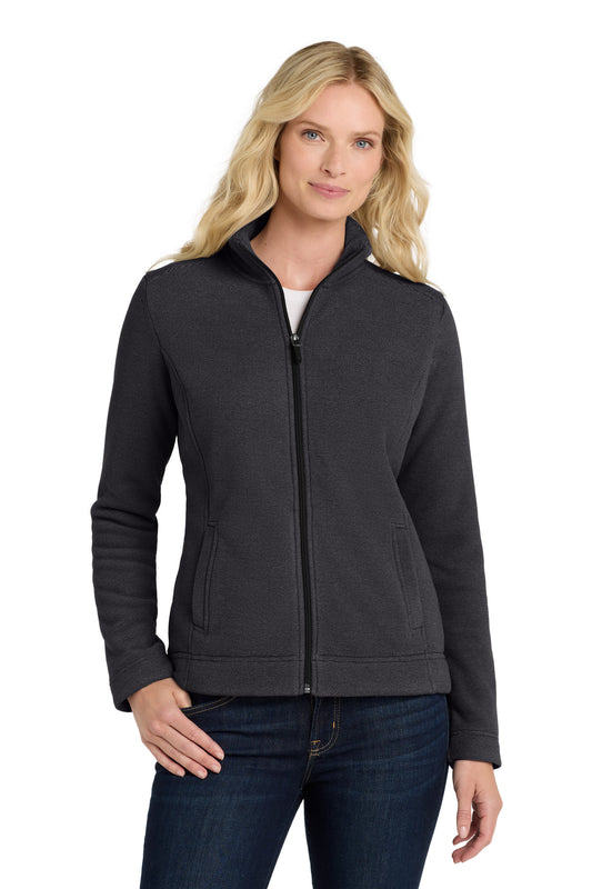 Port Authority  Women's Ultra Warm Brushed Fleece Jacket. L211 in Graphite/ Deep Black