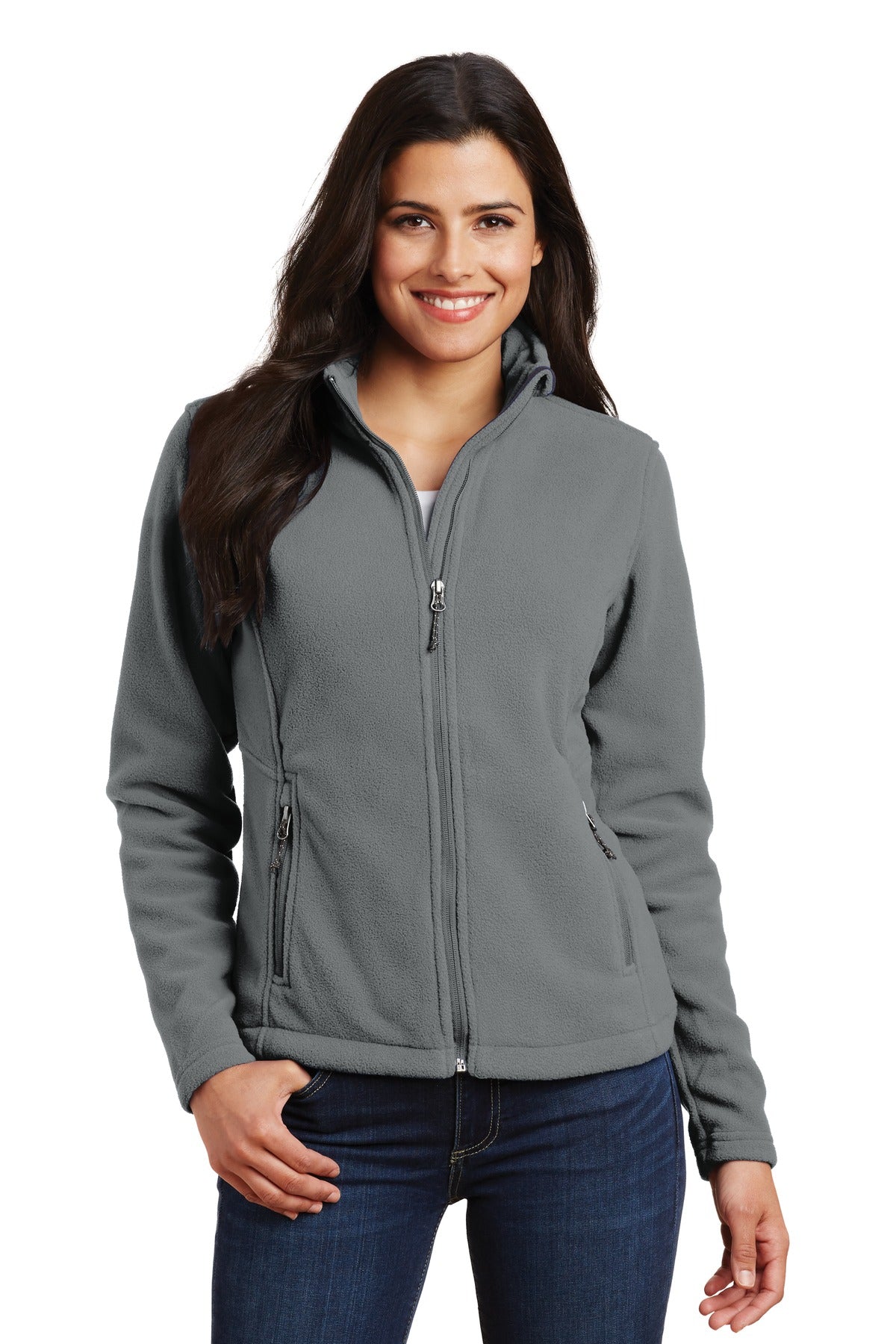 Port Authority Women's Value Fleece Jacket. L217 in Deep Smoke