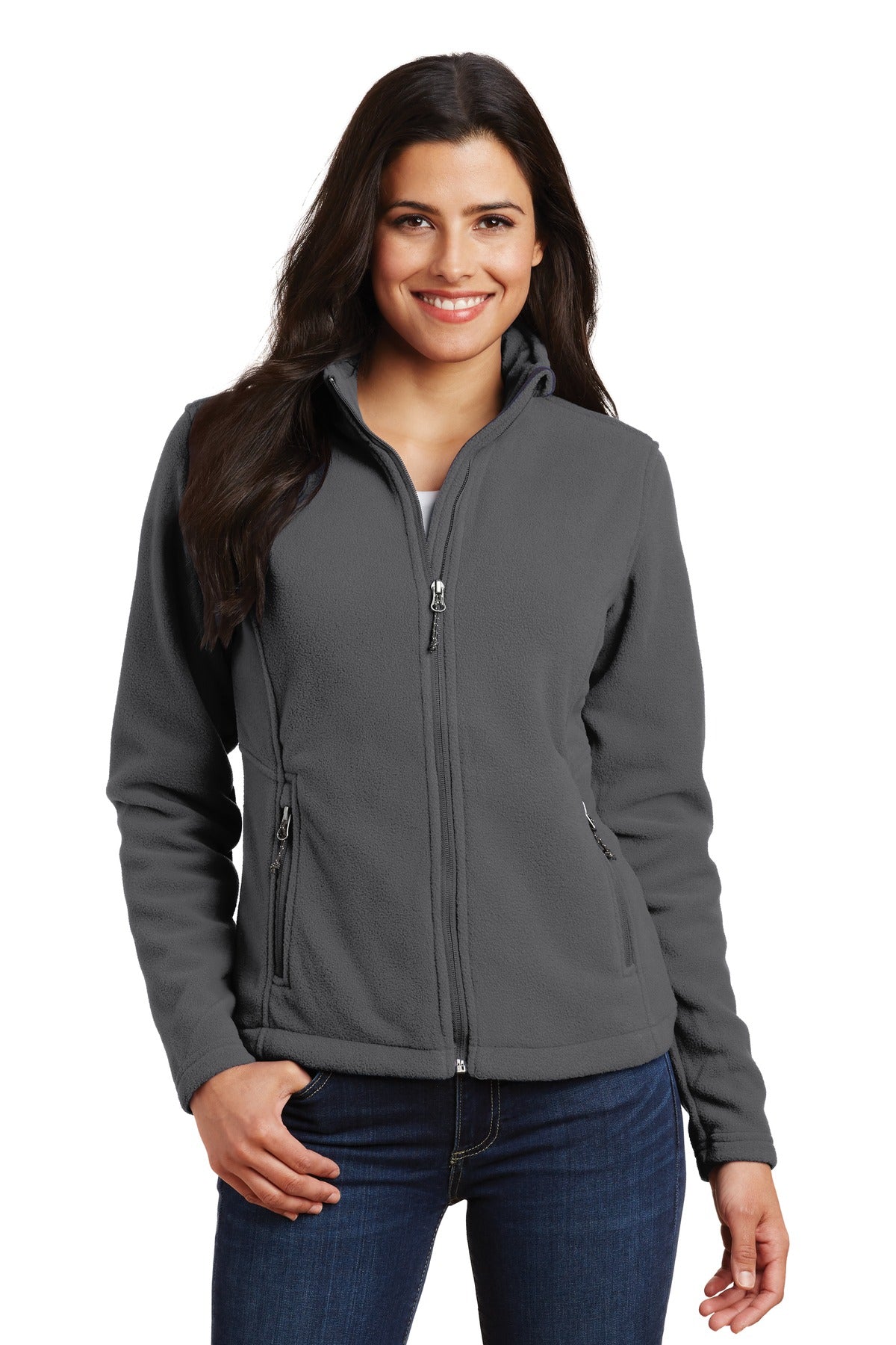 Port Authority Women's Value Fleece Jacket. L217 in Iron Grey
