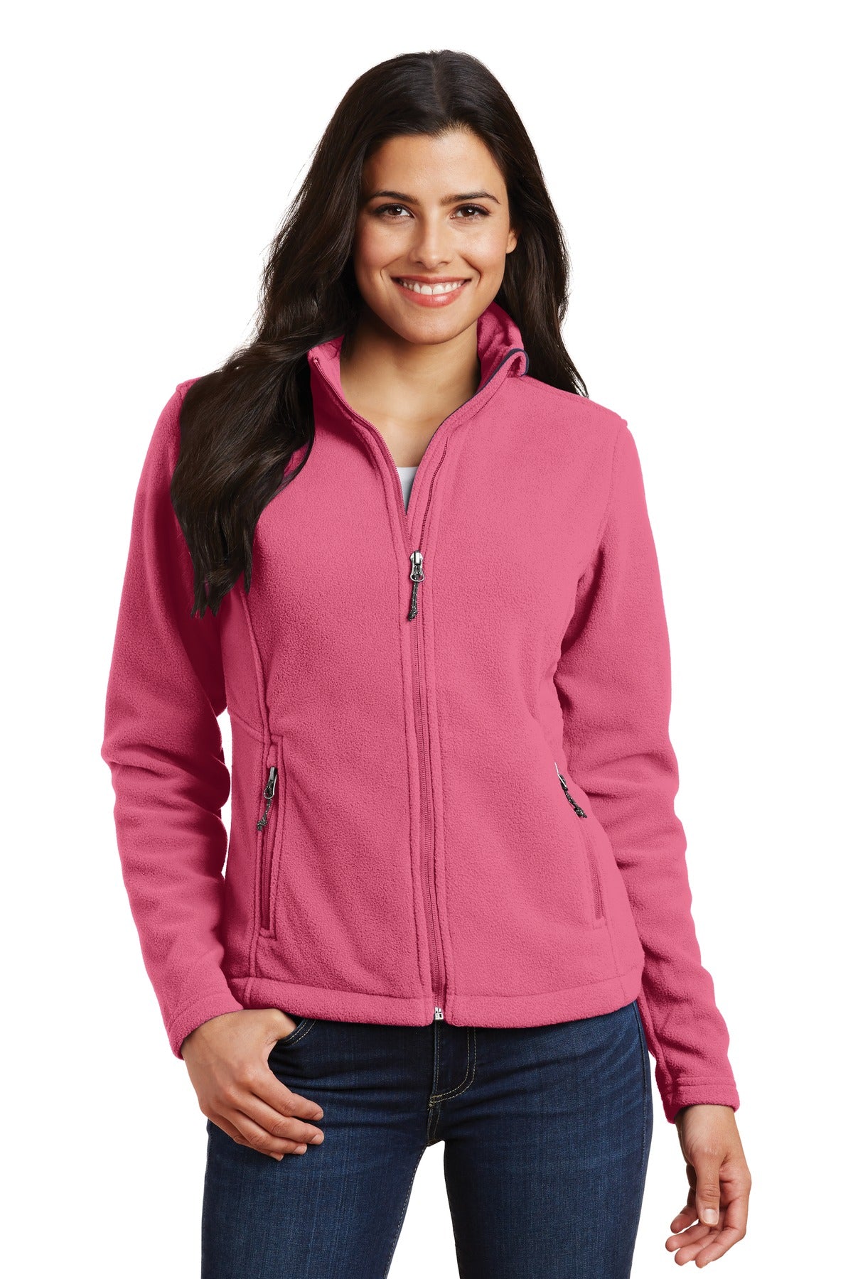 Port Authority Women's Value Fleece Jacket. L217 in Pink Blossom