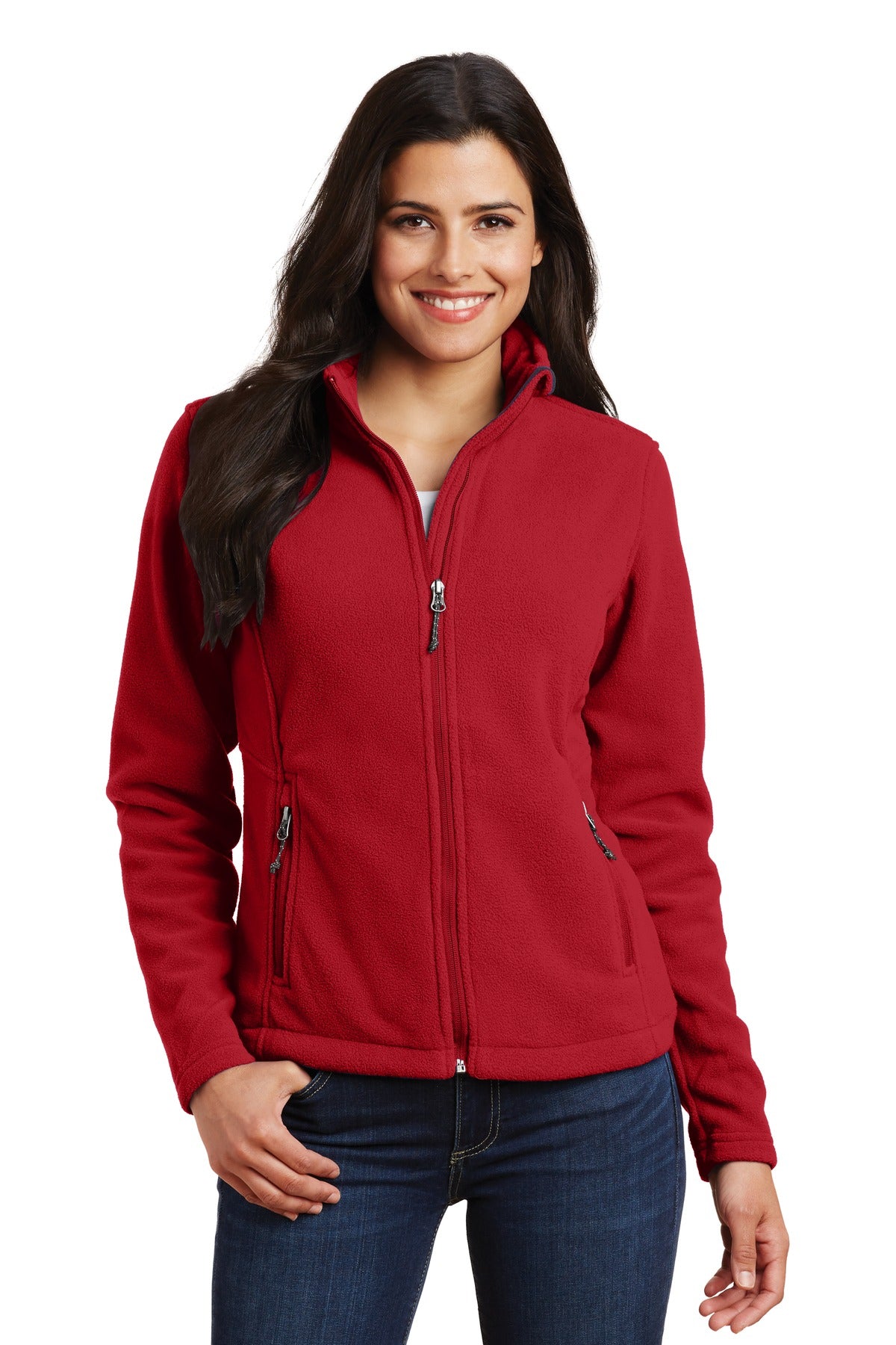 Port Authority Women's Value Fleece Jacket. L217 in True Red