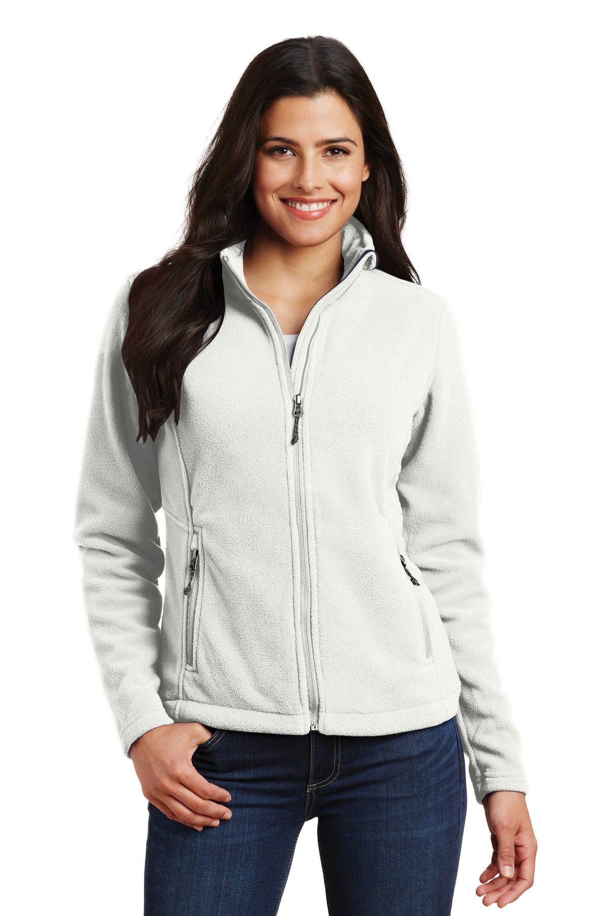 Port Authority Women's Value Fleece Jacket. L217 in Winter White