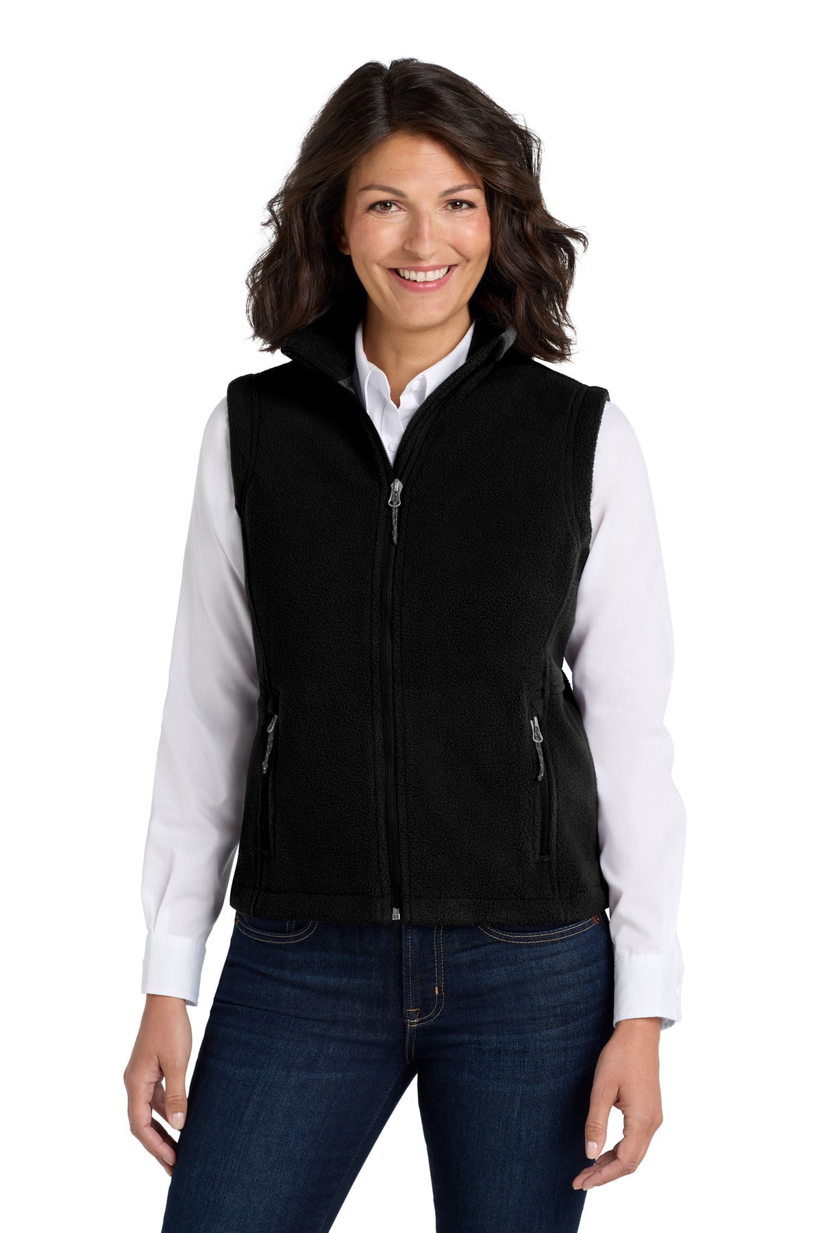 Port Authority Women's Value Fleece Vest. L219 in Black