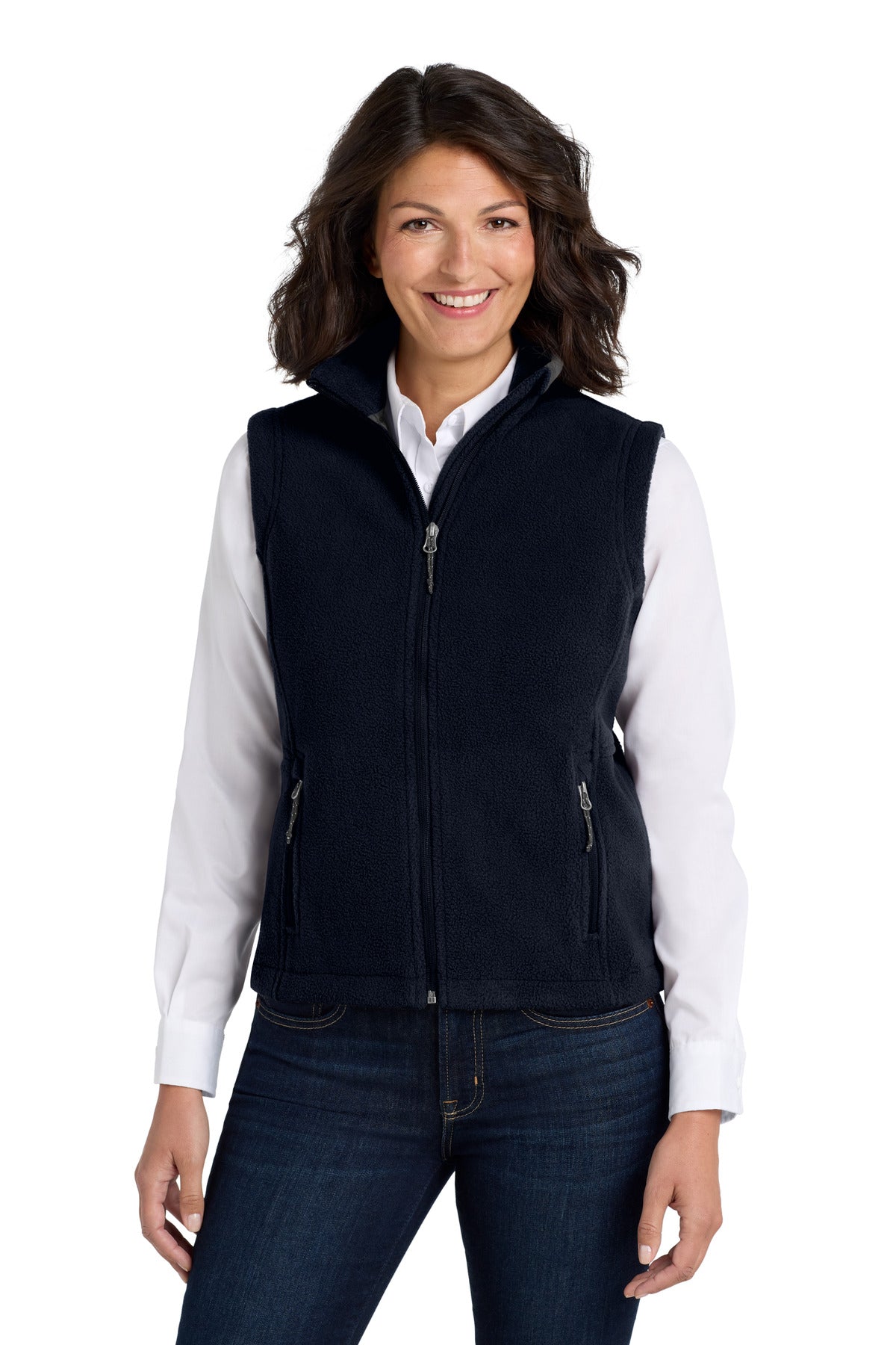 Port Authority Women's Value Fleece Vest. L219 in True Navy