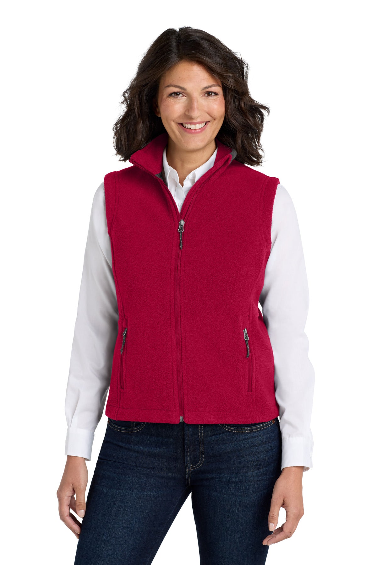 Port Authority Women's Value Fleece Vest. L219 in True Red