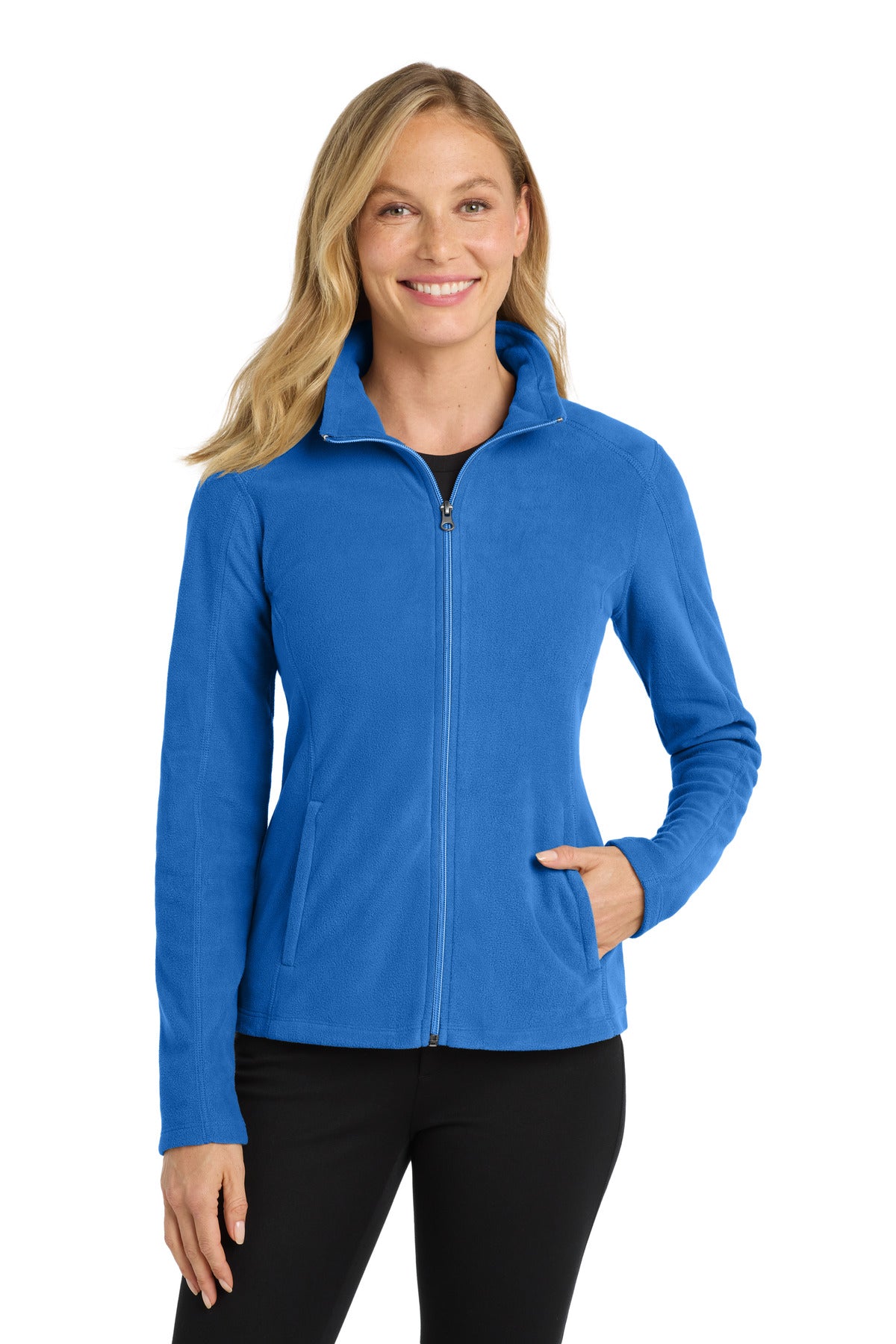 Port Authority Women's Microfleece Jacket. L223 in Light Royal