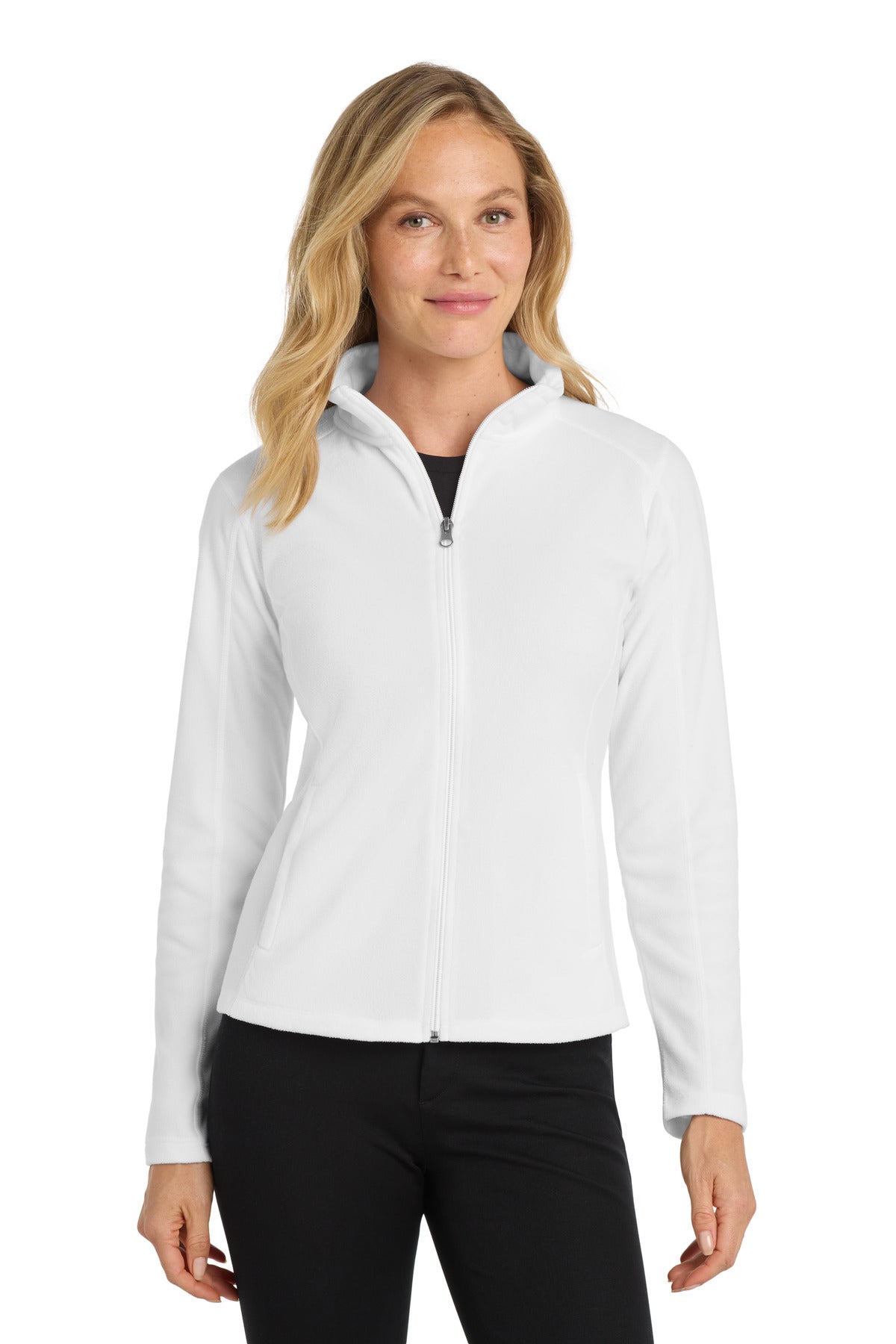 Port Authority Women's Microfleece Jacket. L223 in White