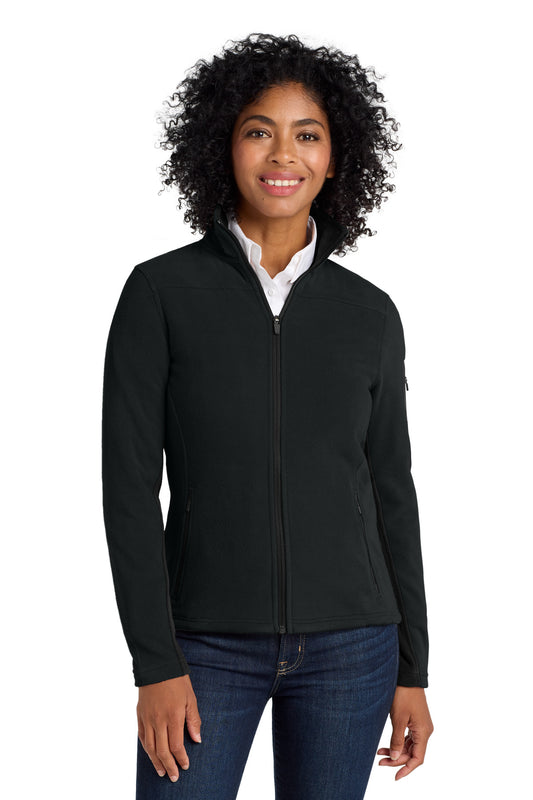 Port Authority Women's Summit Fleece Full-Zip Jacket. L233 in Black/ Black