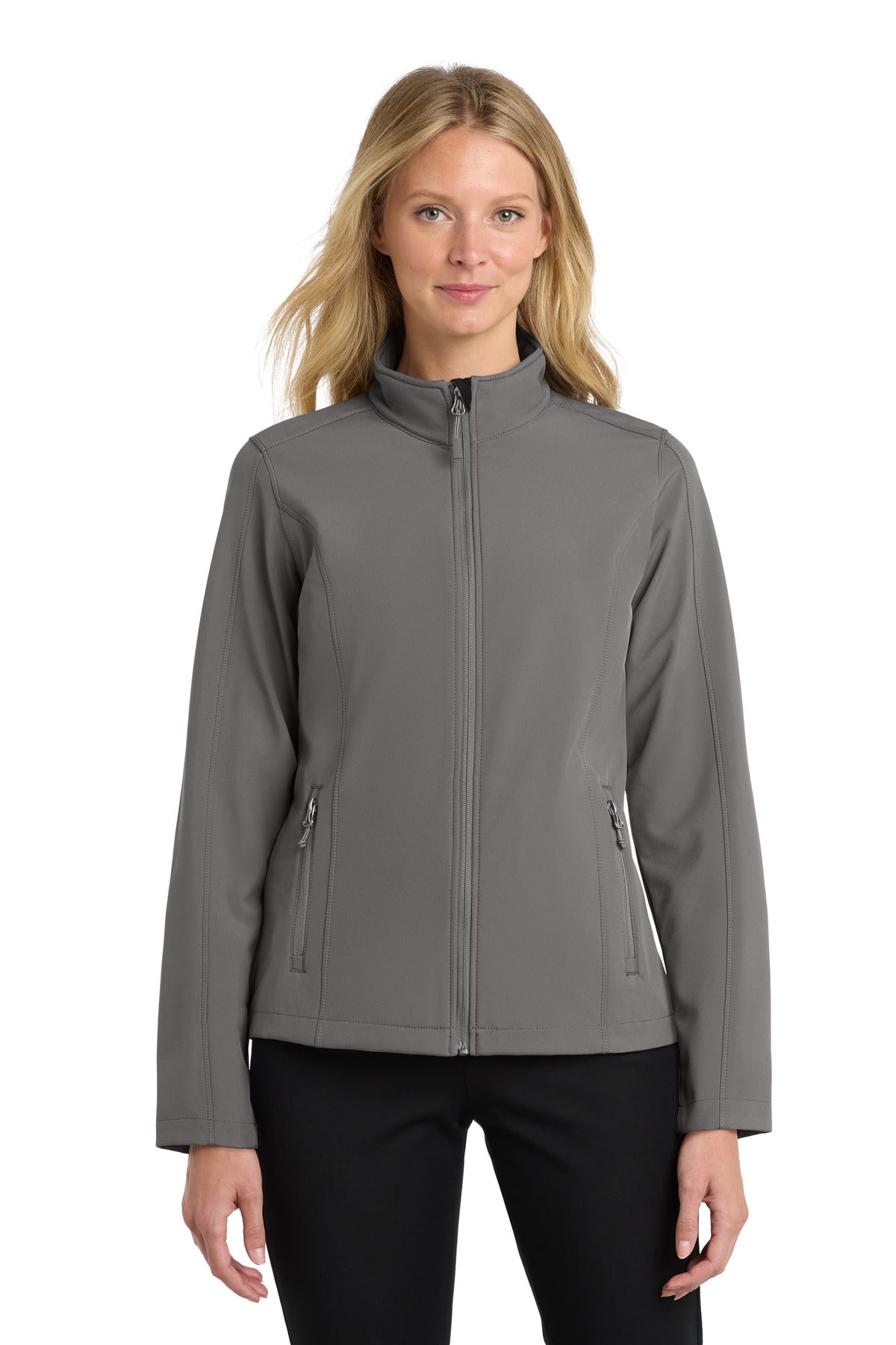 Port Authority Women's Core Soft Shell Jacket. L317 in Deep Smoke