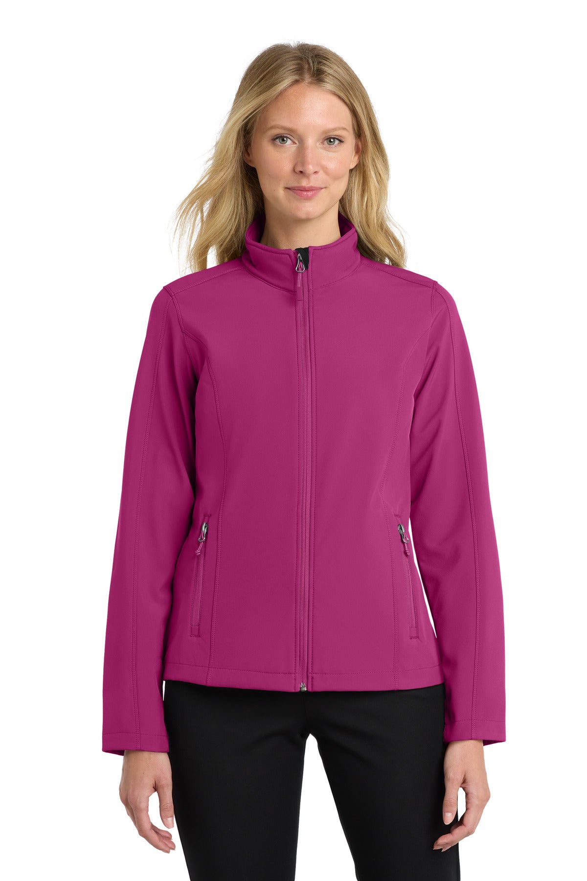 Port Authority Women's Core Soft Shell Jacket. L317 in Very Berry