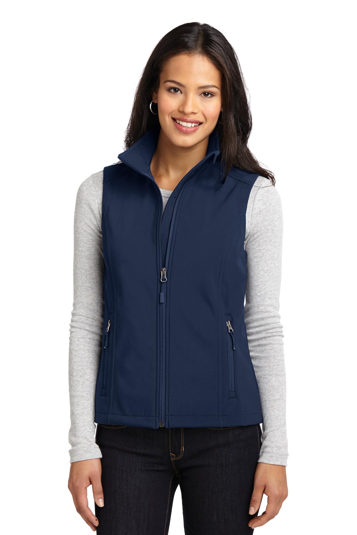 Port Authority Women's Core Soft Shell Vest. L325 in Dress Blue Navy