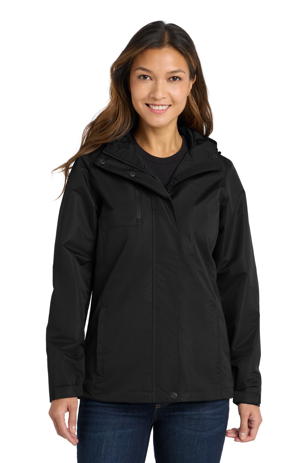 Port Authority Women's All-Conditions Jacket. L331 in Black