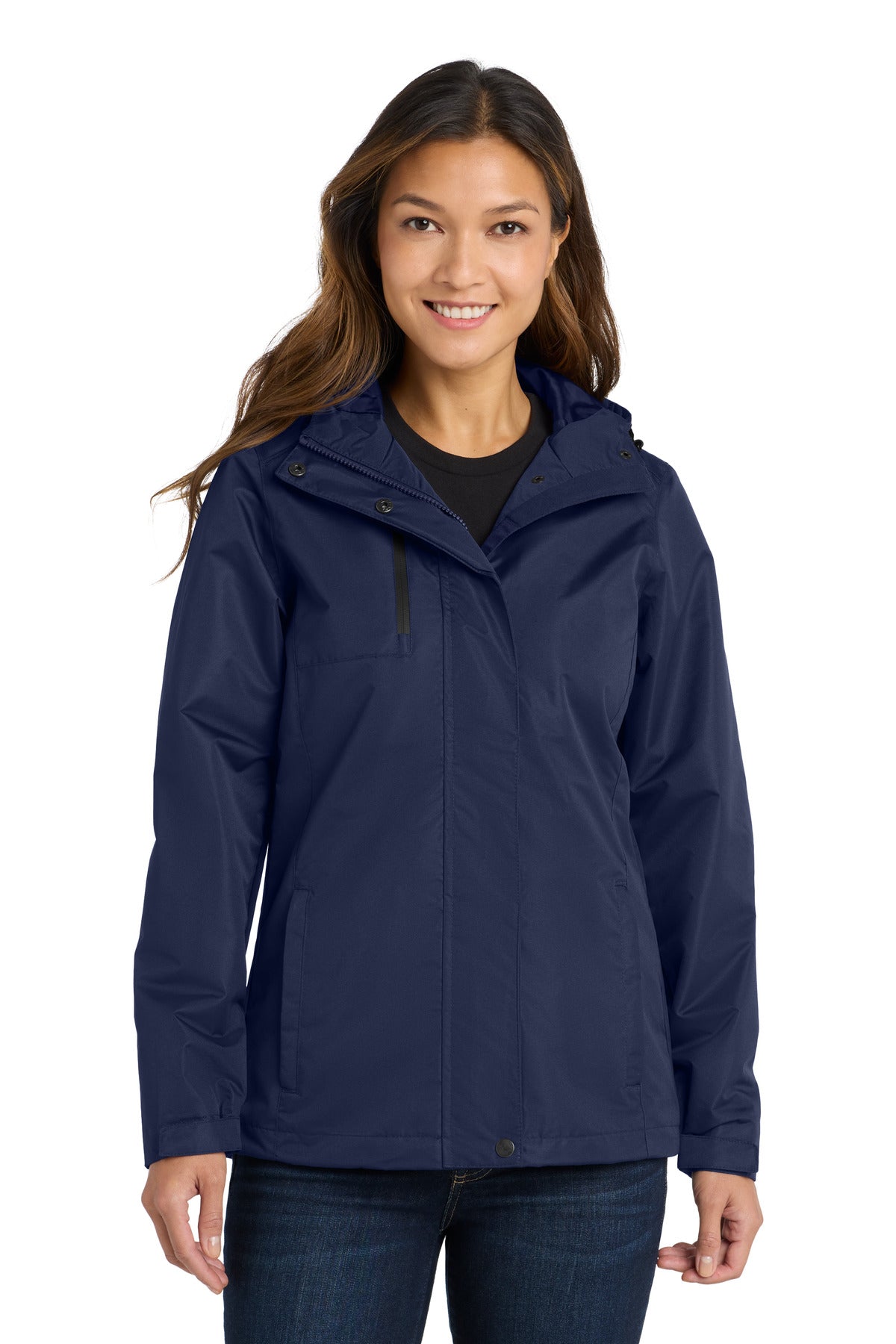Port Authority Women's All-Conditions Jacket. L331 in True Navy