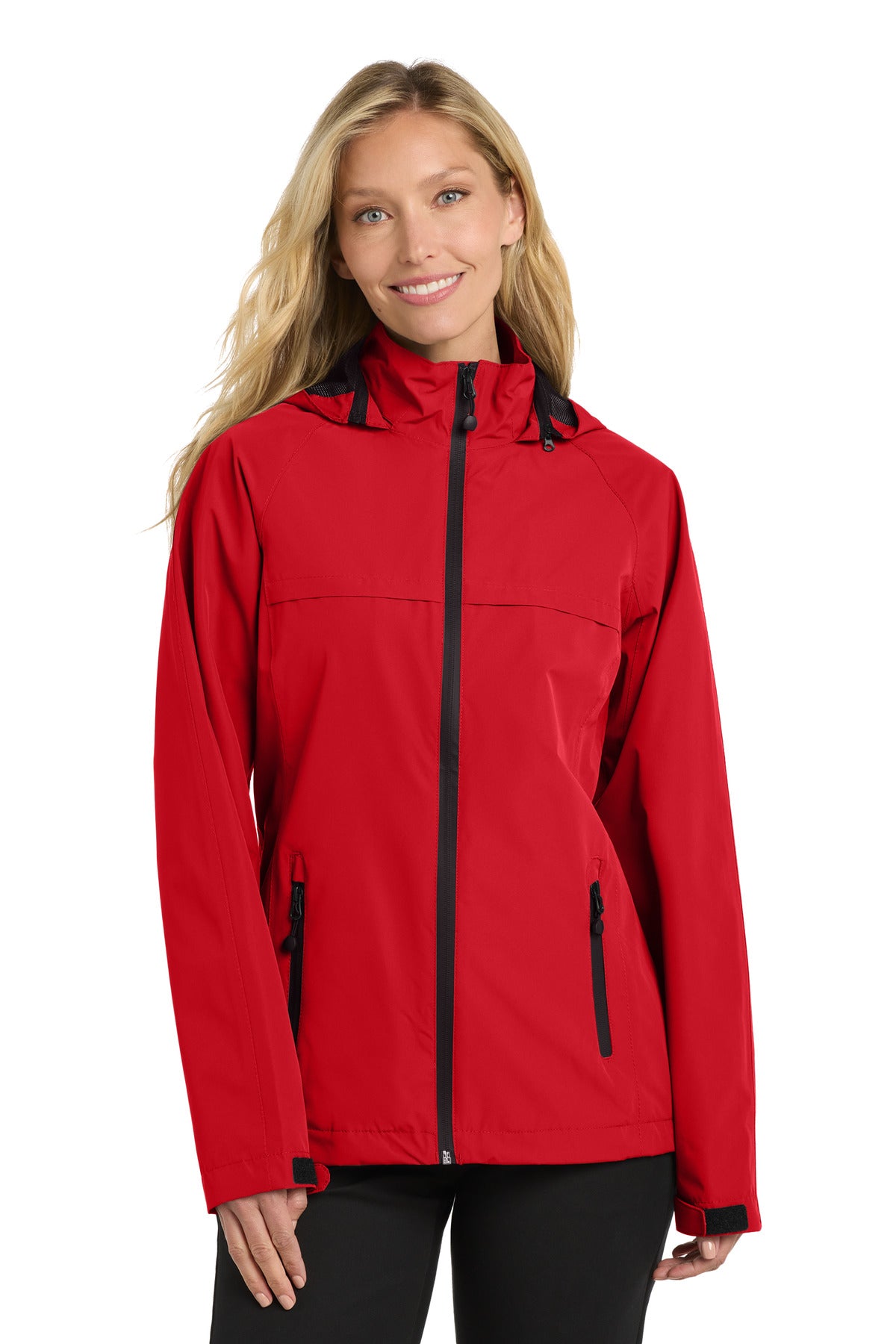 Port Authority Women's Torrent Waterproof Jacket. L333 in Deep Red