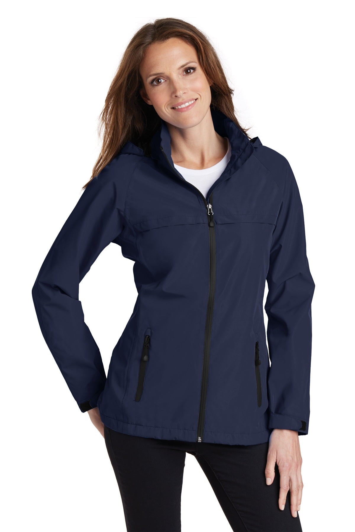 Port Authority Women's Torrent Waterproof Jacket. L333 in True Navy