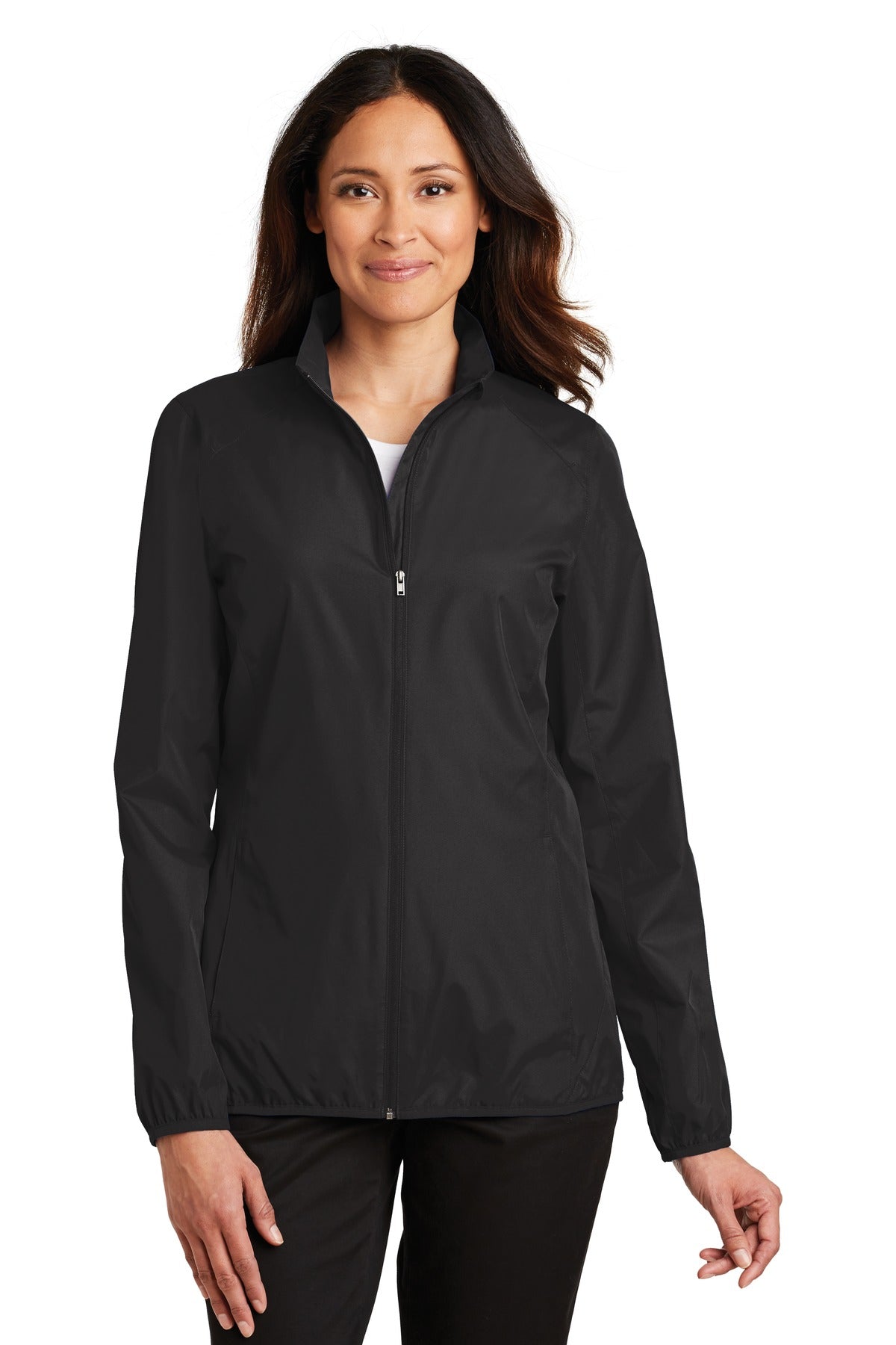 Port Authority Women's Zephyr Full-Zip Jacket. L344 in Black