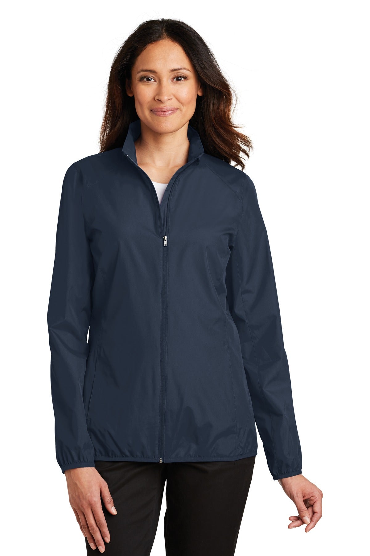 Port Authority Women's Zephyr Full-Zip Jacket. L344 in Dress Blue Navy
