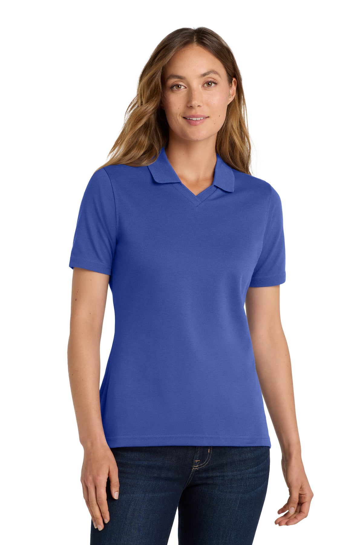 Port Authority Women's Rapid Dry Polo.  L455 in Royal